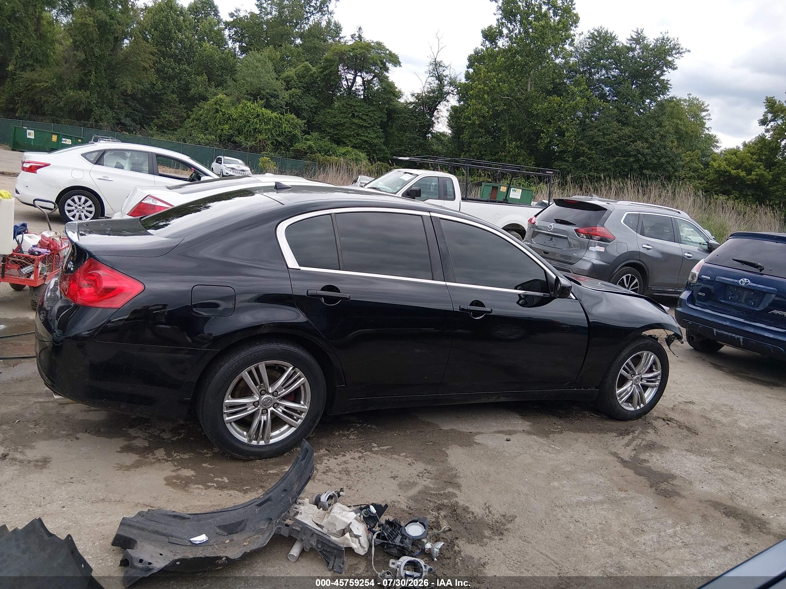 2012 Infiniti G37x   Black vin: JN1CV6AR6CM671221