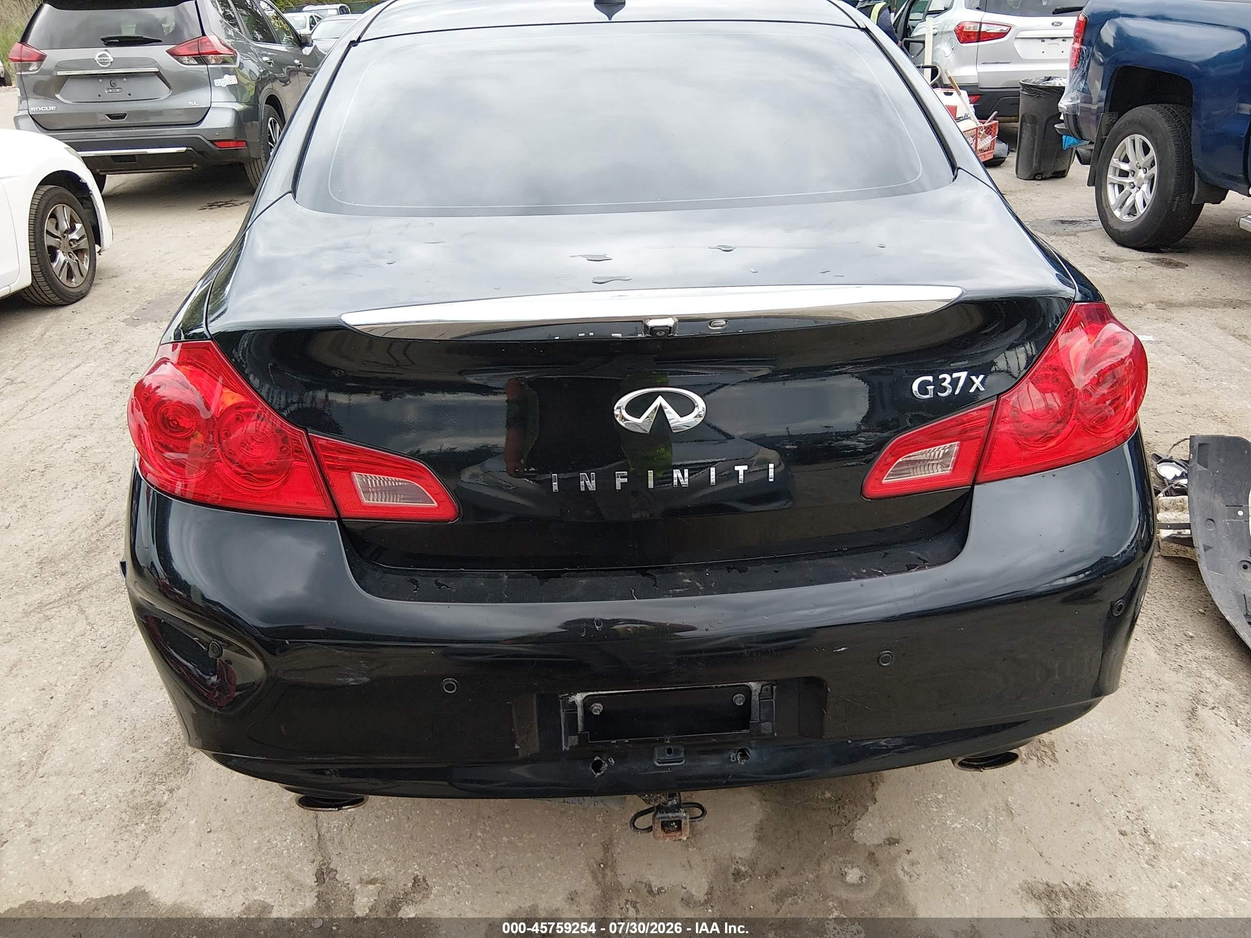 2012 Infiniti G37x   Black vin: JN1CV6AR6CM671221