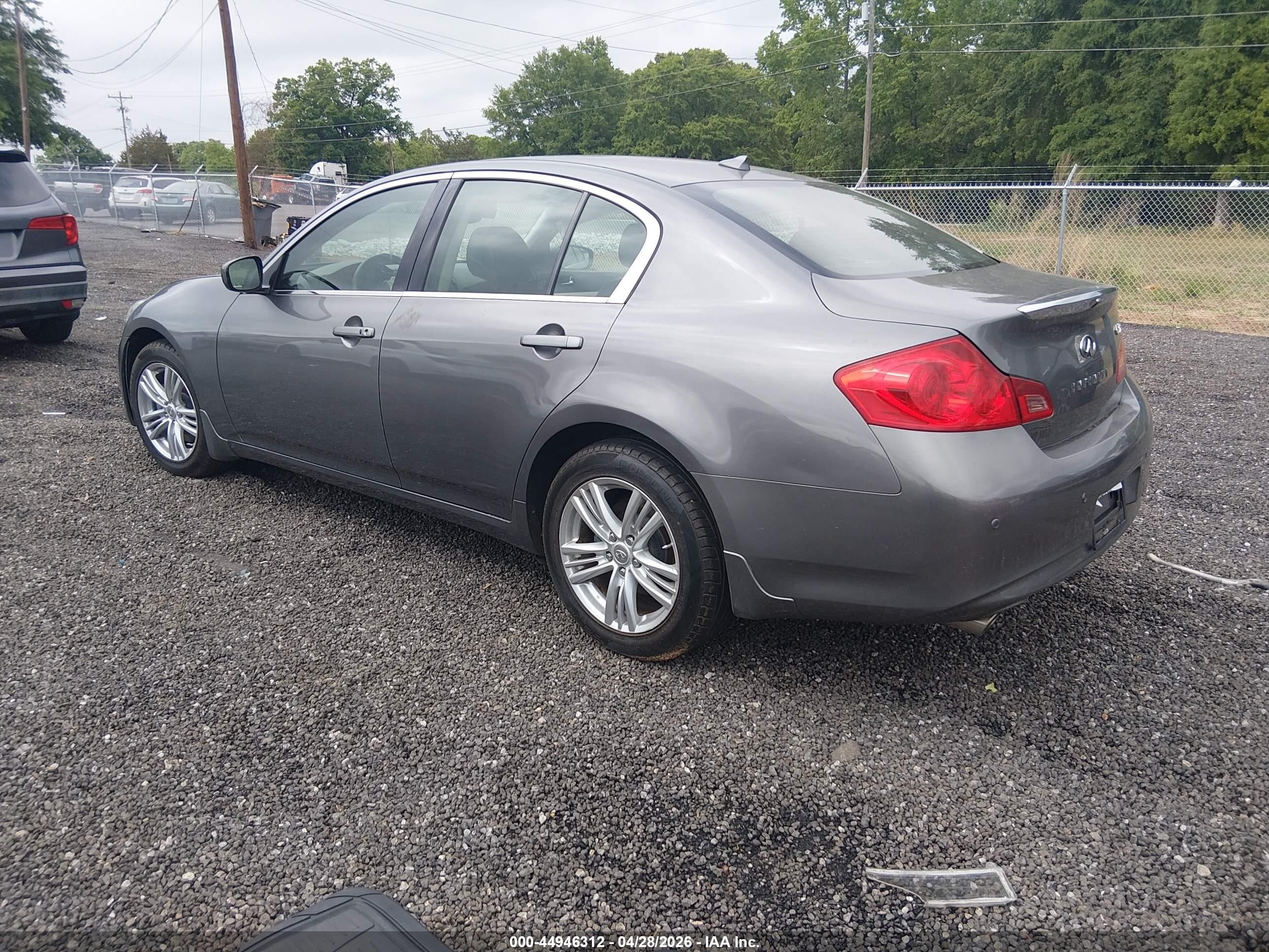 2012 Infiniti G37x   Gray vin: JN1CV6AR6CM679268