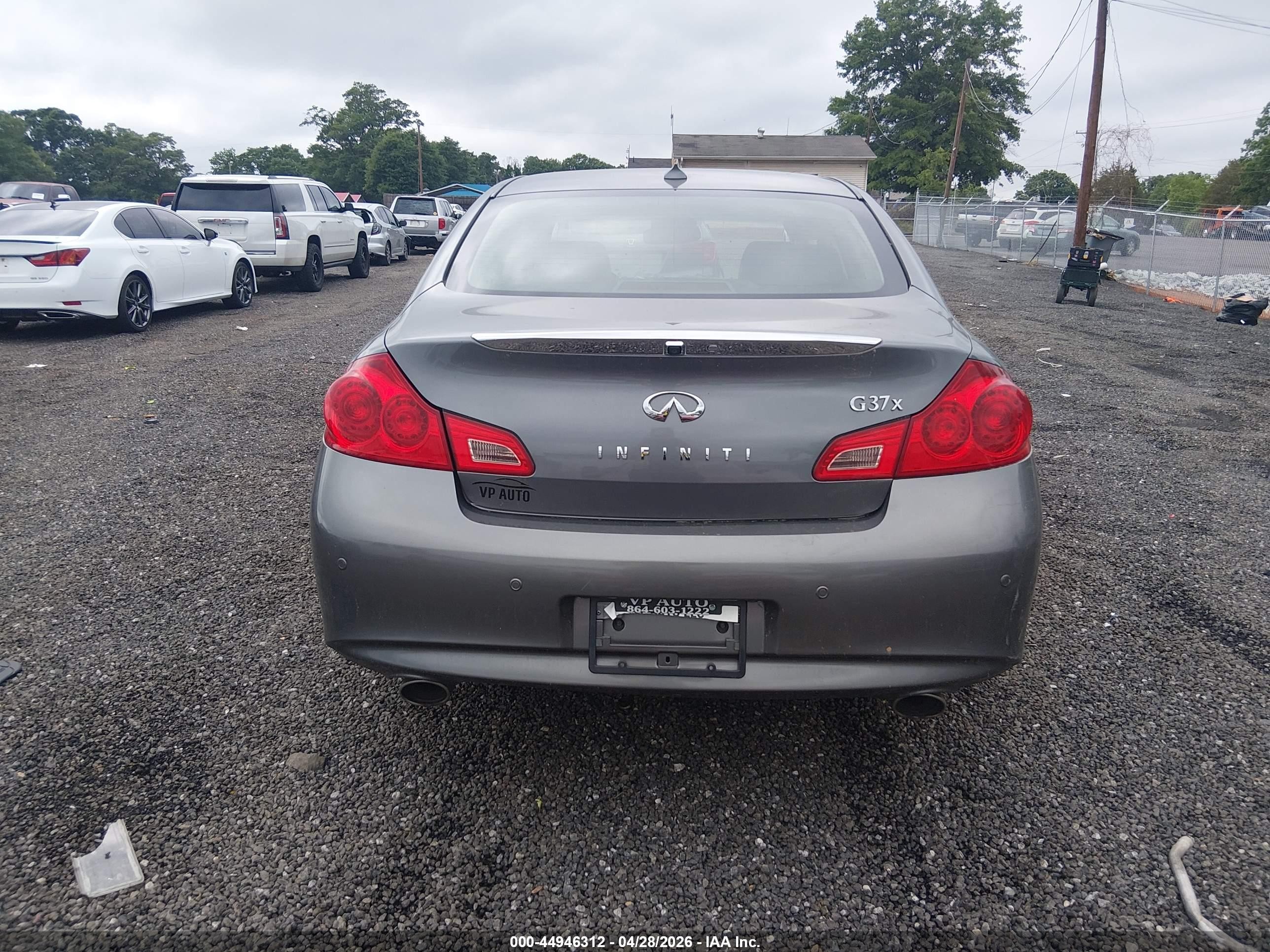 2012 Infiniti G37x   Gray vin: JN1CV6AR6CM679268