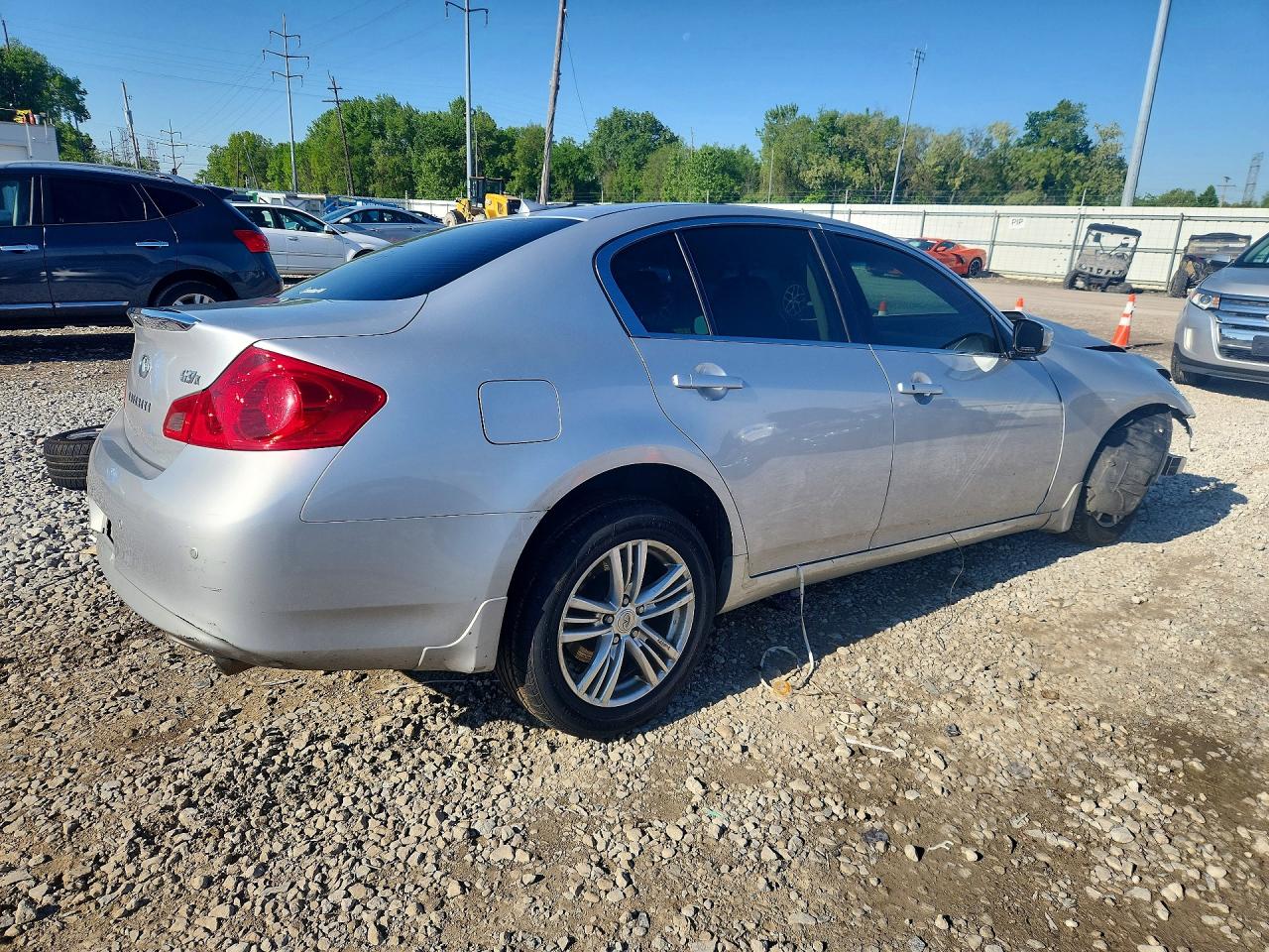 2013 Infiniti G37 Sedan X Silver vin: JN1CV6AR6DM357067