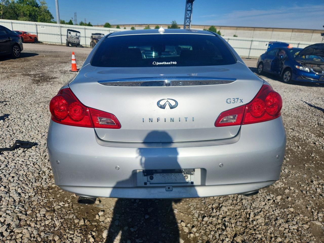 2013 Infiniti G37 Sedan X Silver vin: JN1CV6AR6DM357067