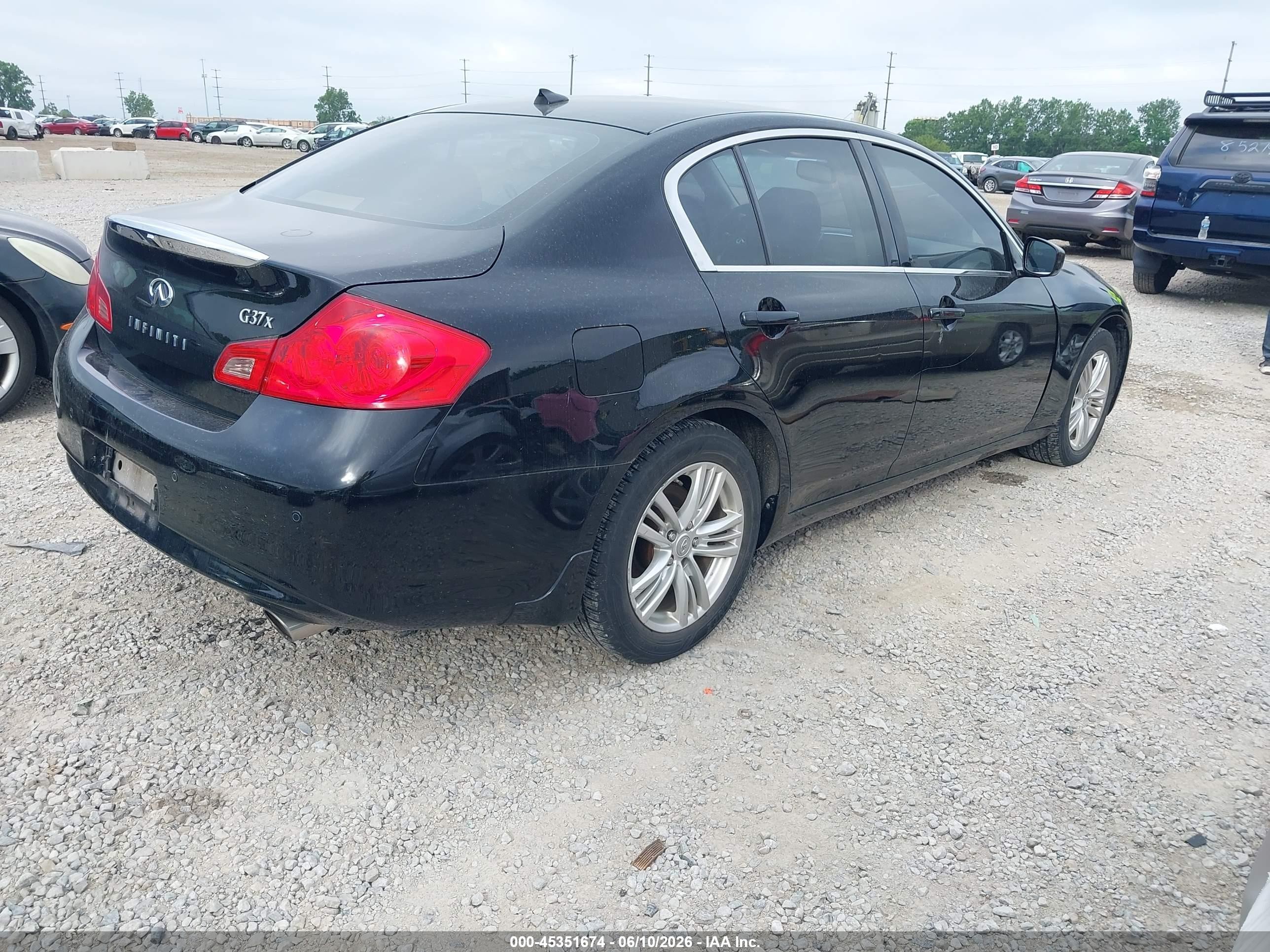 2013 Infiniti G37x   Black vin: JN1CV6AR6DM358414