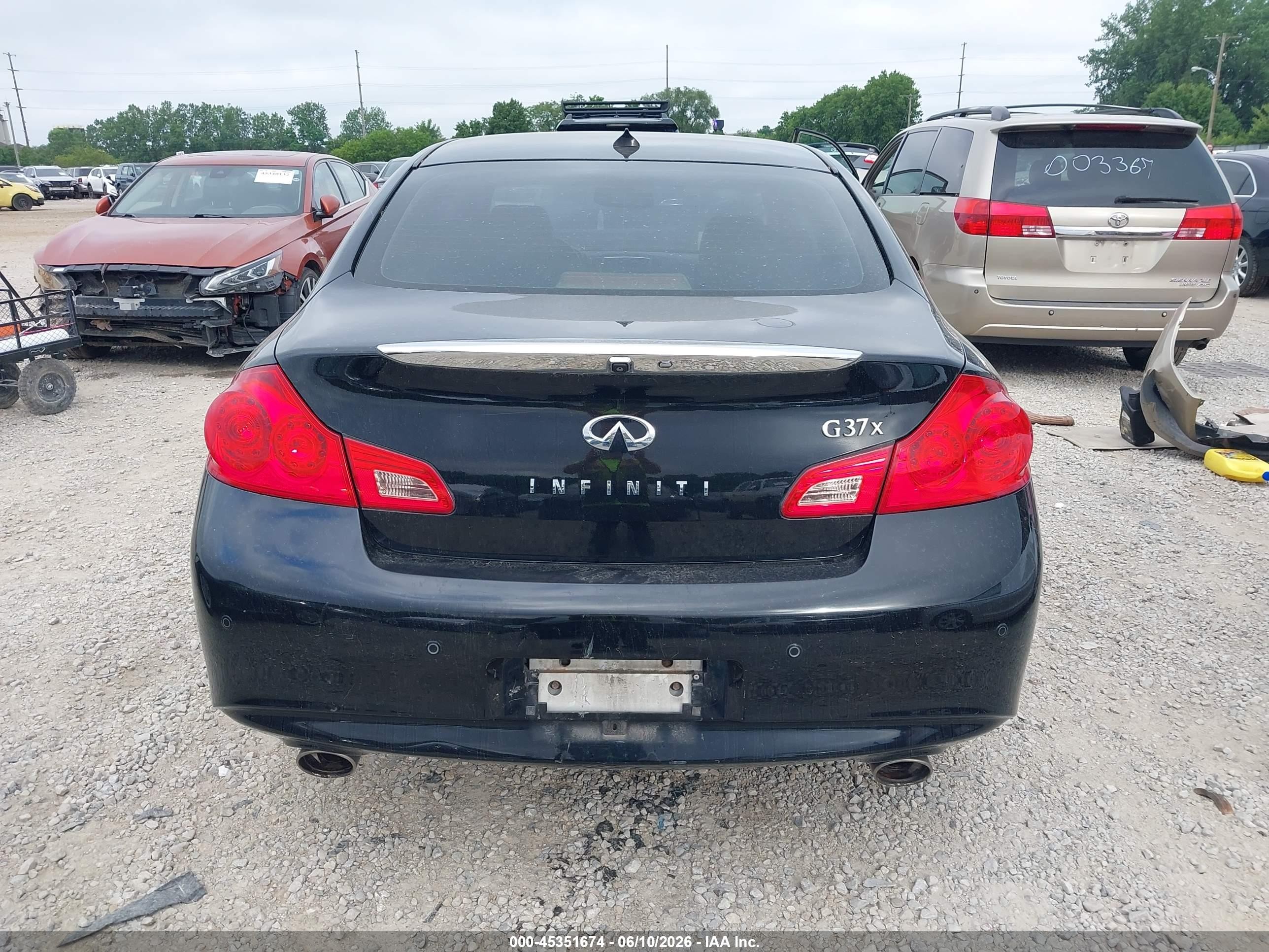 2013 Infiniti G37x   Black vin: JN1CV6AR6DM358414