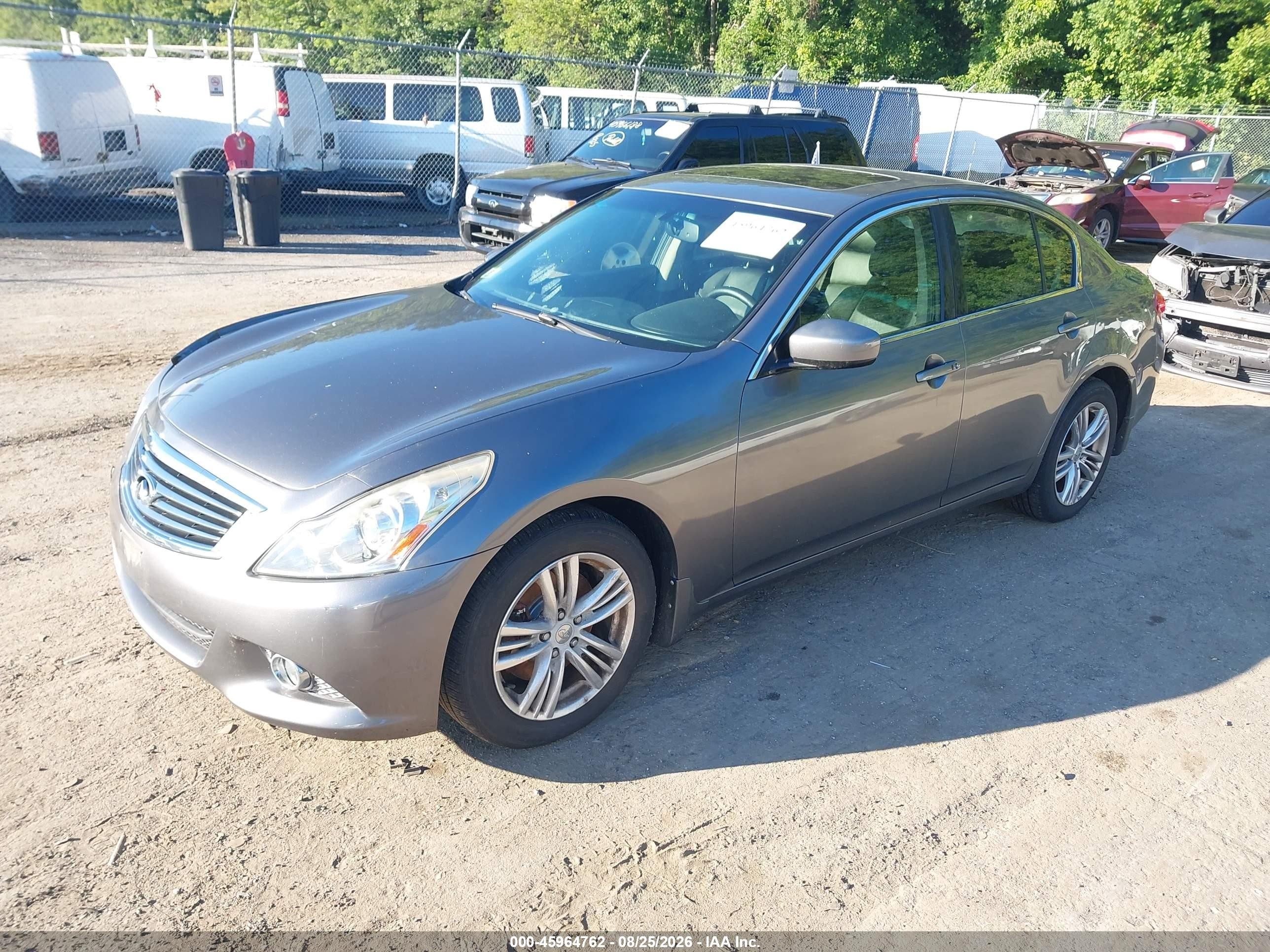 2013 Infiniti G37x   Gray vin: JN1CV6AR6DM751961