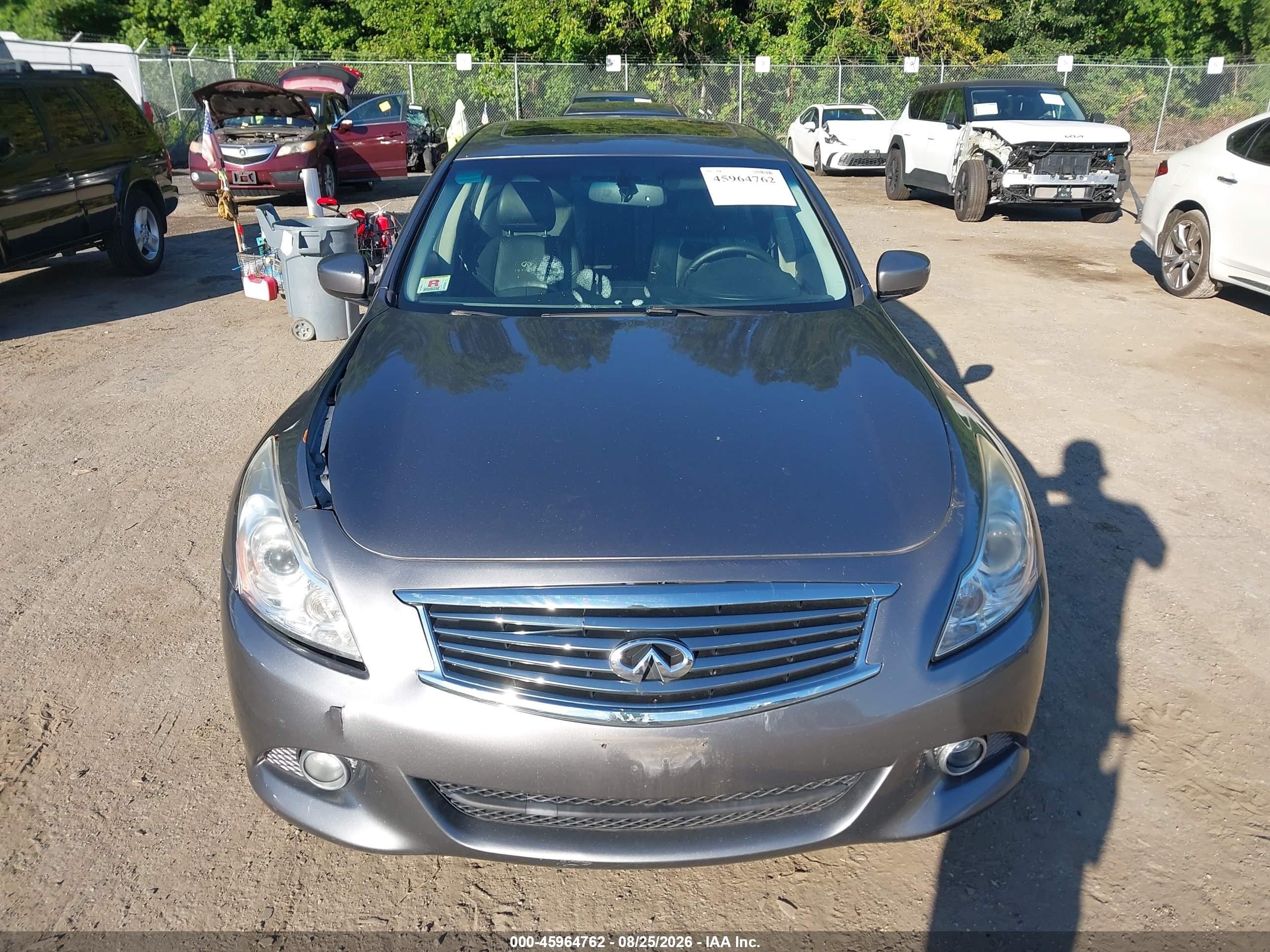 2013 Infiniti G37x   Gray vin: JN1CV6AR6DM751961