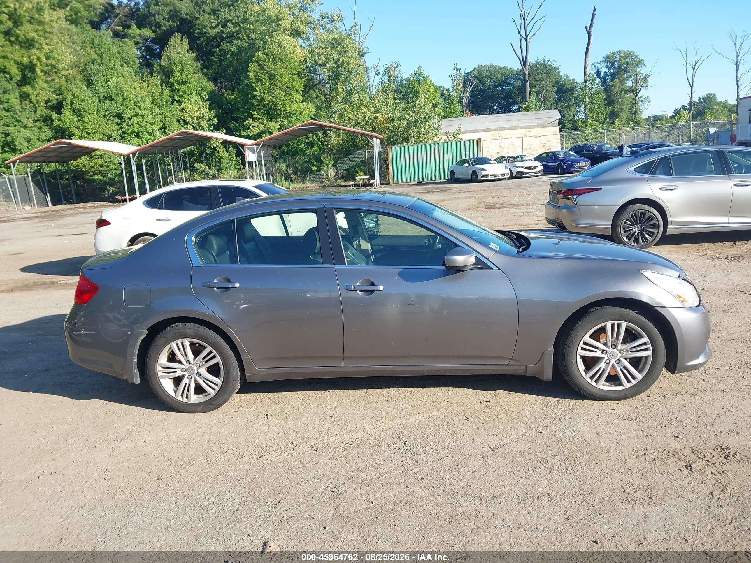 2013 Infiniti G37x   Gray vin: JN1CV6AR6DM751961
