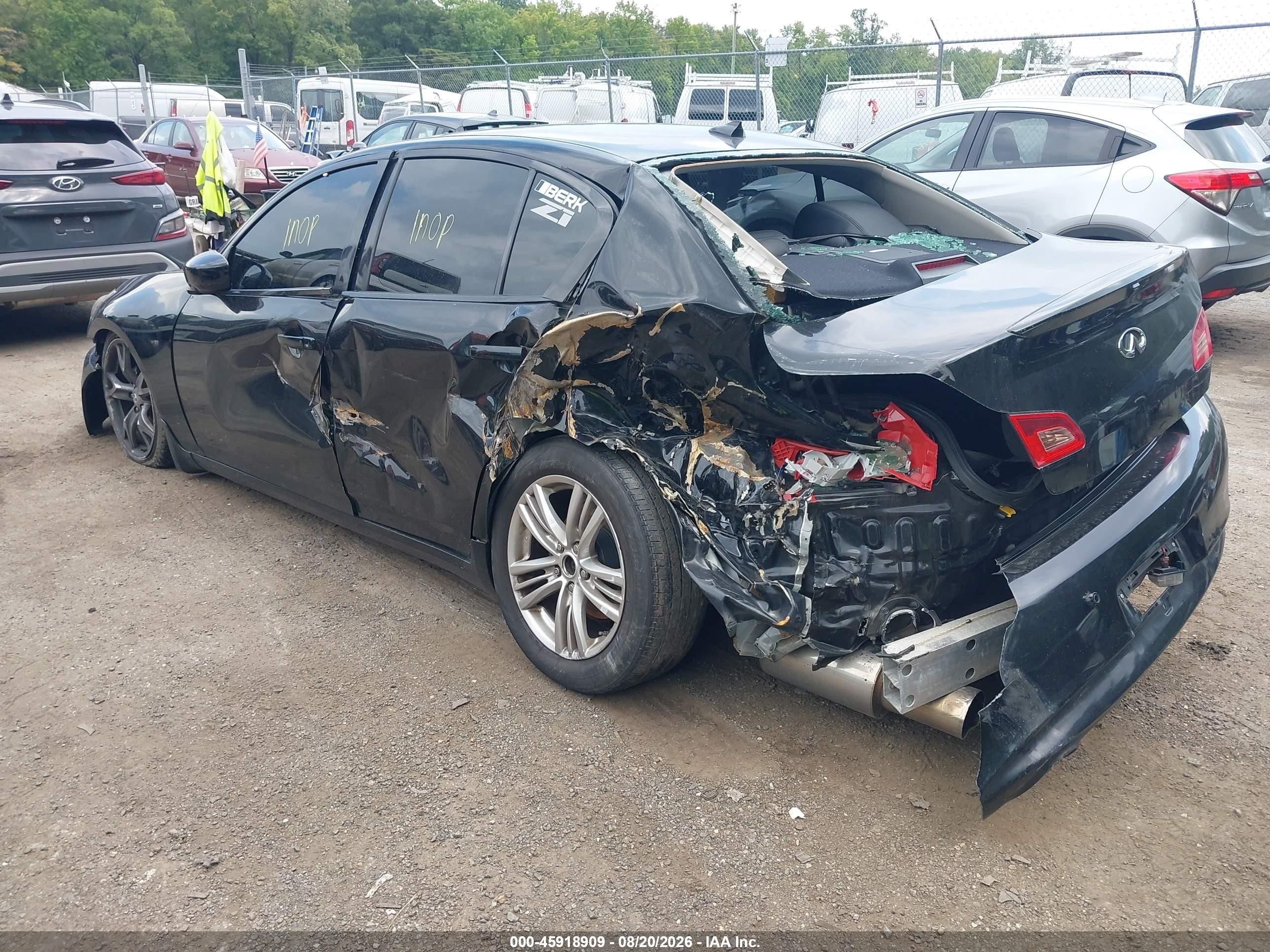 2013 Infiniti G37x   Black vin: JN1CV6AR6DM763219