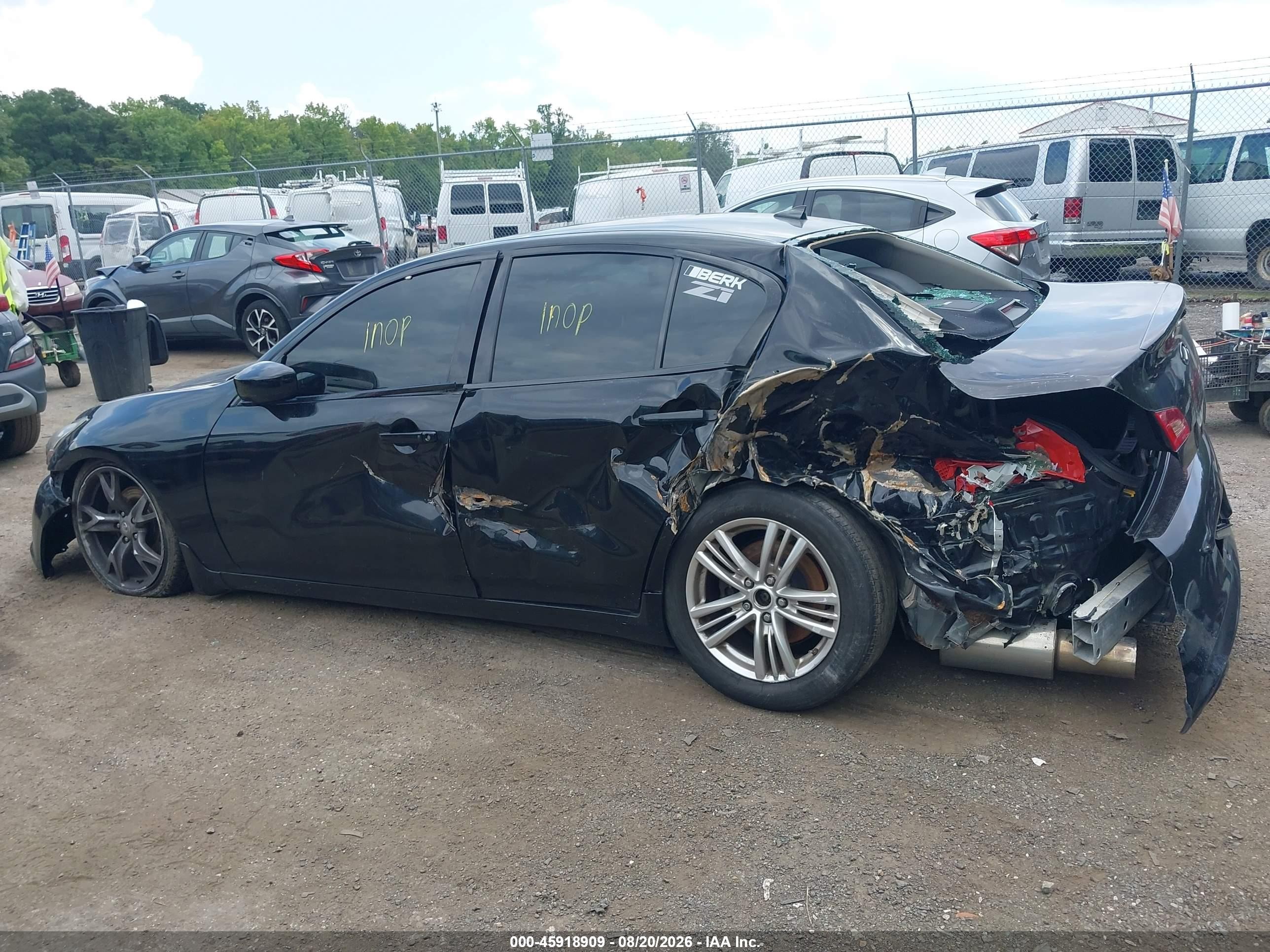 2013 Infiniti G37x   Black vin: JN1CV6AR6DM763219