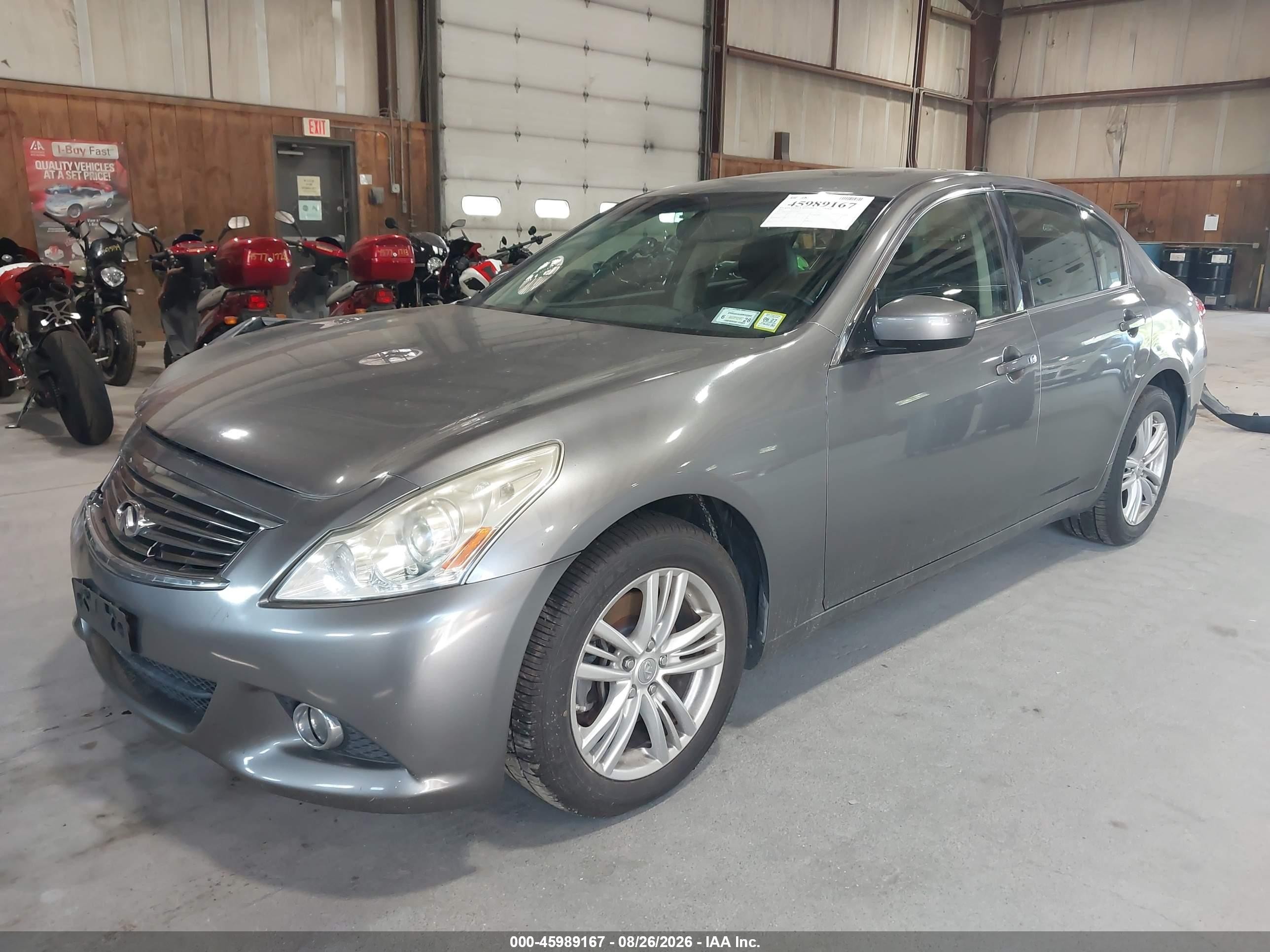 2013 Infiniti G37x   Gray vin: JN1CV6AR6DM763835