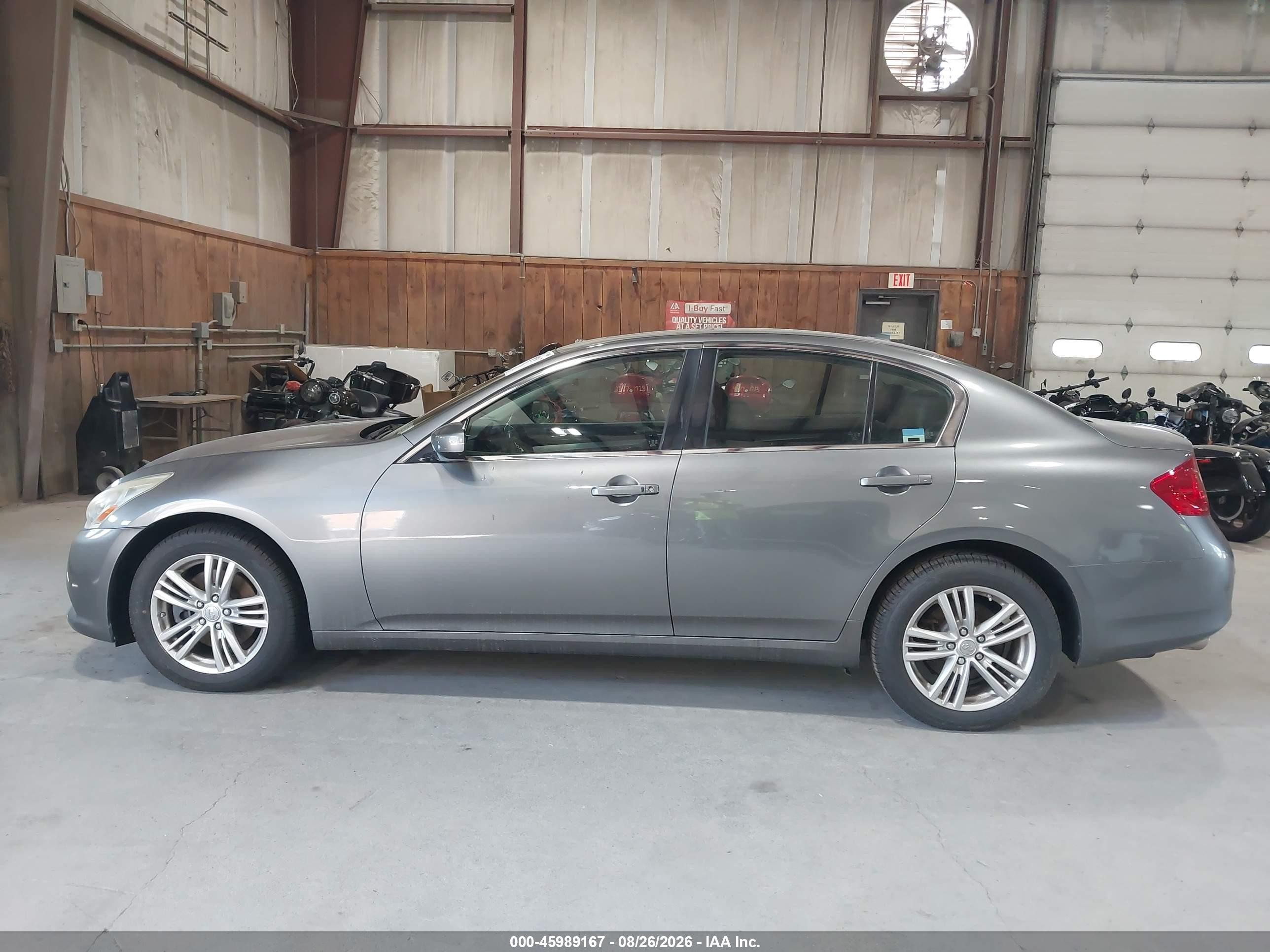 2013 Infiniti G37x   Gray vin: JN1CV6AR6DM763835