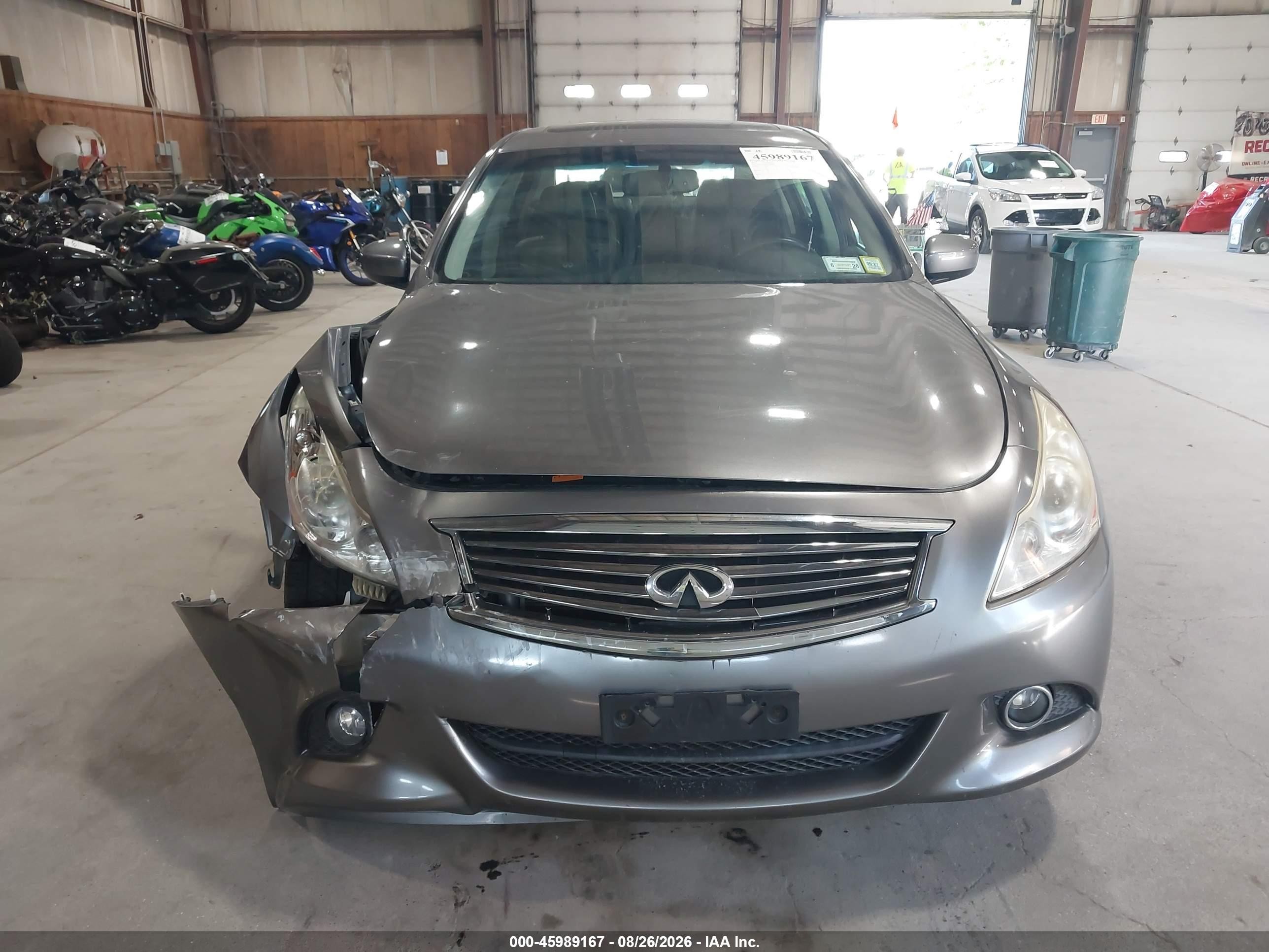 2013 Infiniti G37x   Gray vin: JN1CV6AR6DM763835