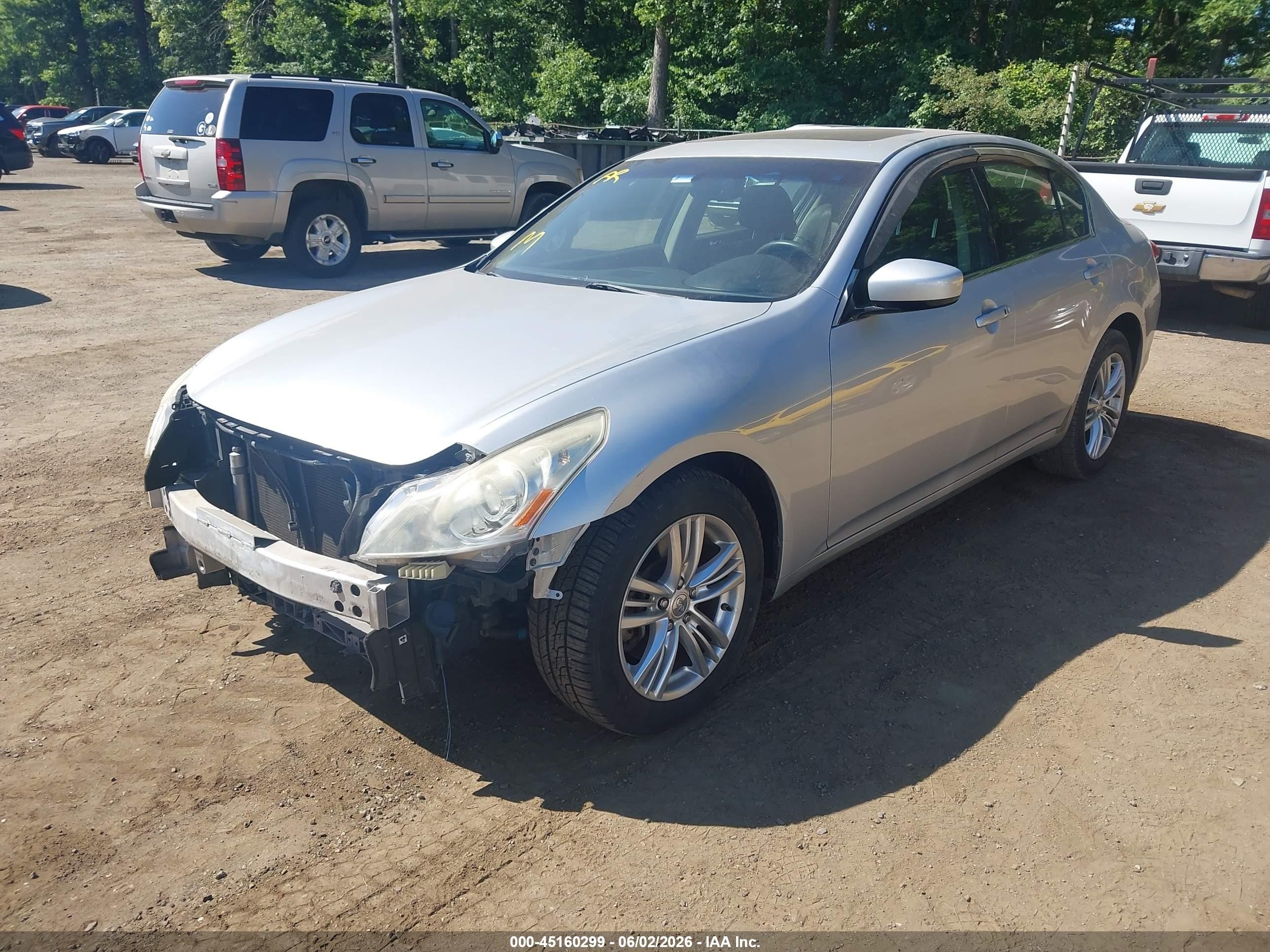 2013 Infiniti G37x   Серебряный vin: JN1CV6AR6DM765679