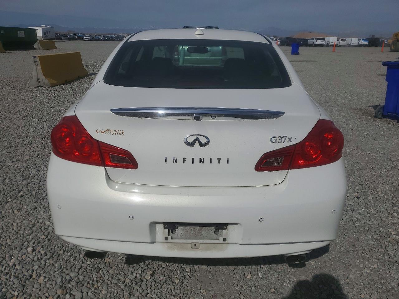2013 Infiniti G37 Белый vin: JN1CV6AR6DM765875