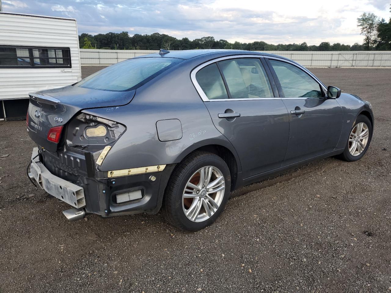 2015 Infiniti Q40 Base Gray vin: JN1CV6AR6FM523252