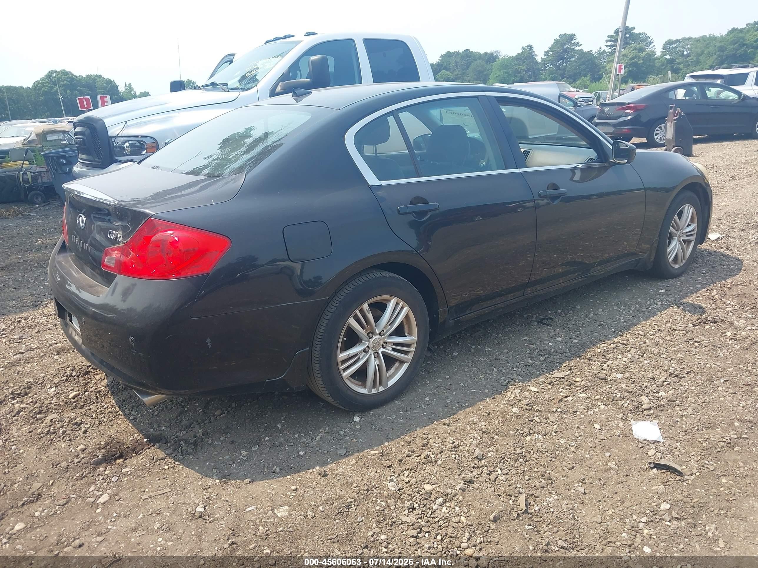 2010 Infiniti G37x Black vin: JN1CV6AR7AM254767