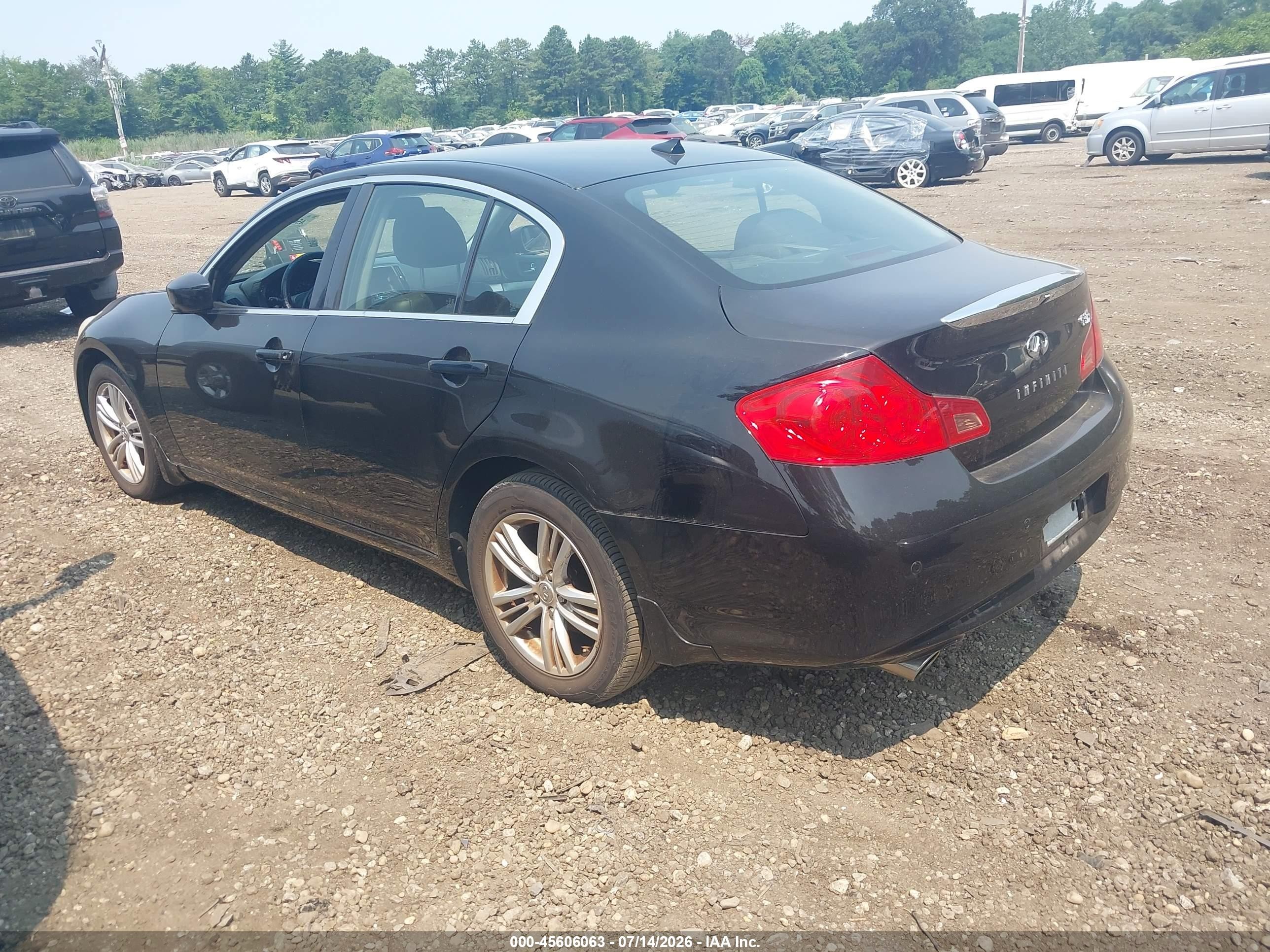 2010 Infiniti G37x Black vin: JN1CV6AR7AM254767