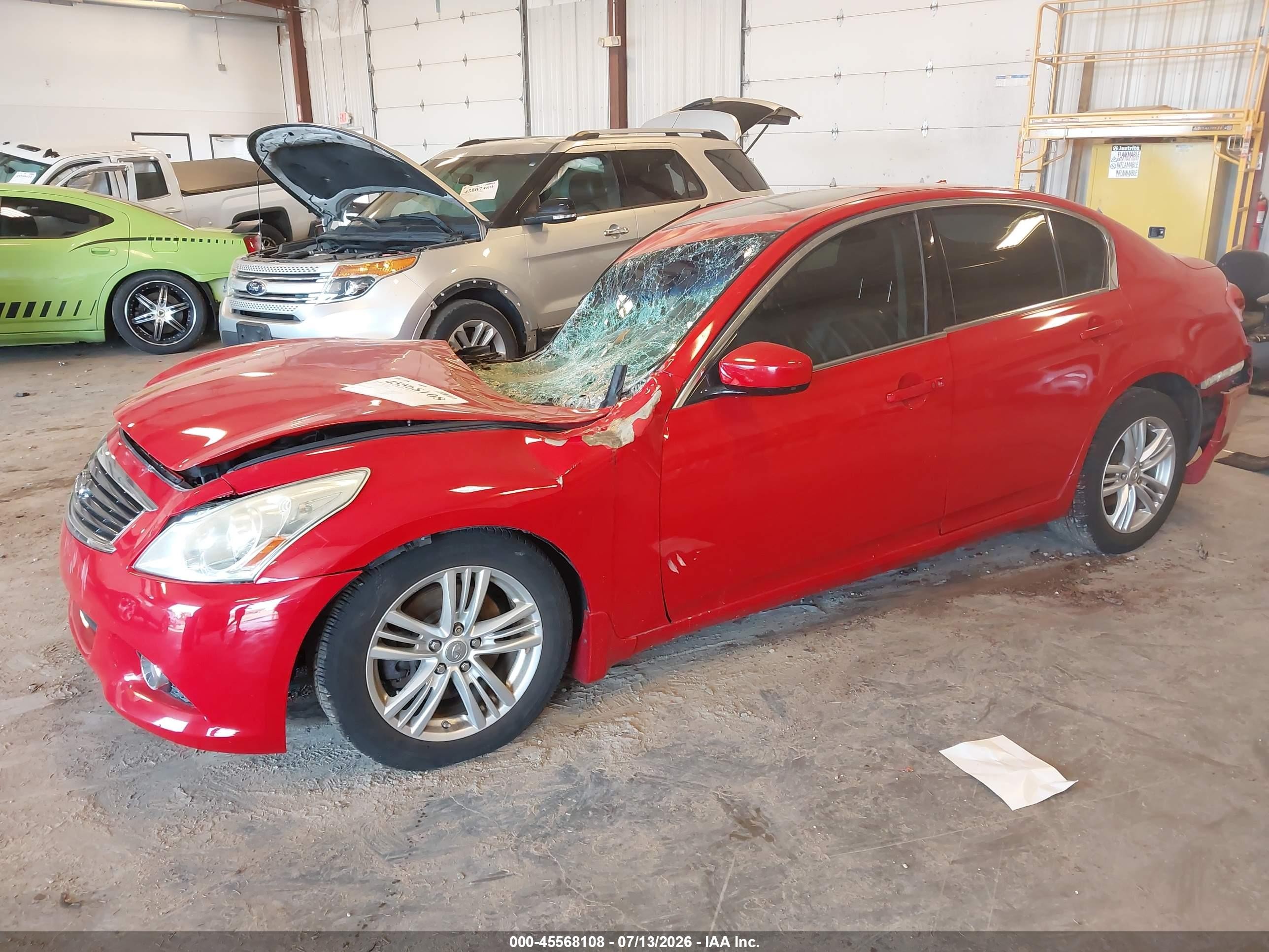 2010 Infiniti G37x   Red vin: JN1CV6AR7AM452975