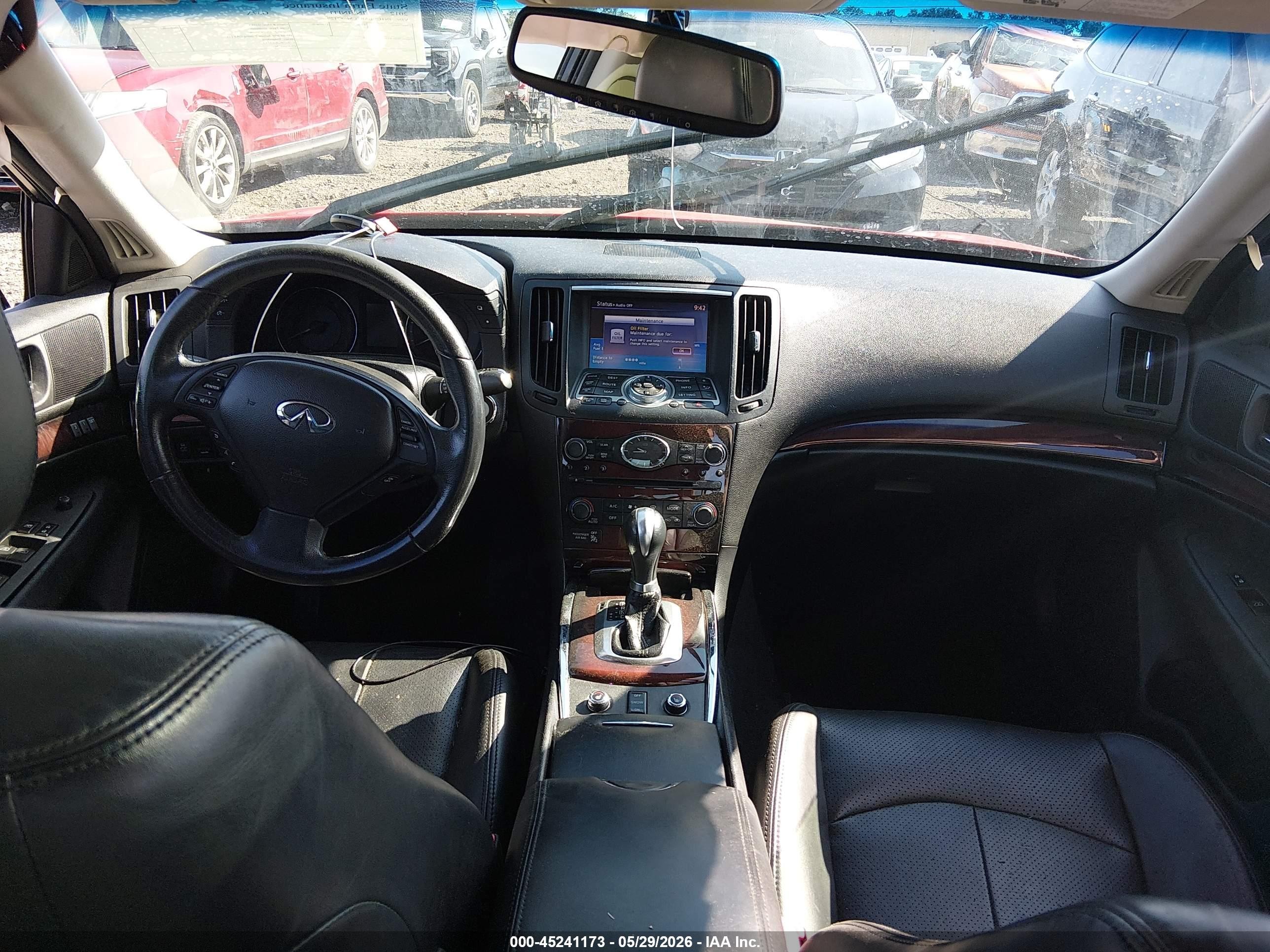 2012 Infiniti G37x   Красный vin: JN1CV6AR7CM682129