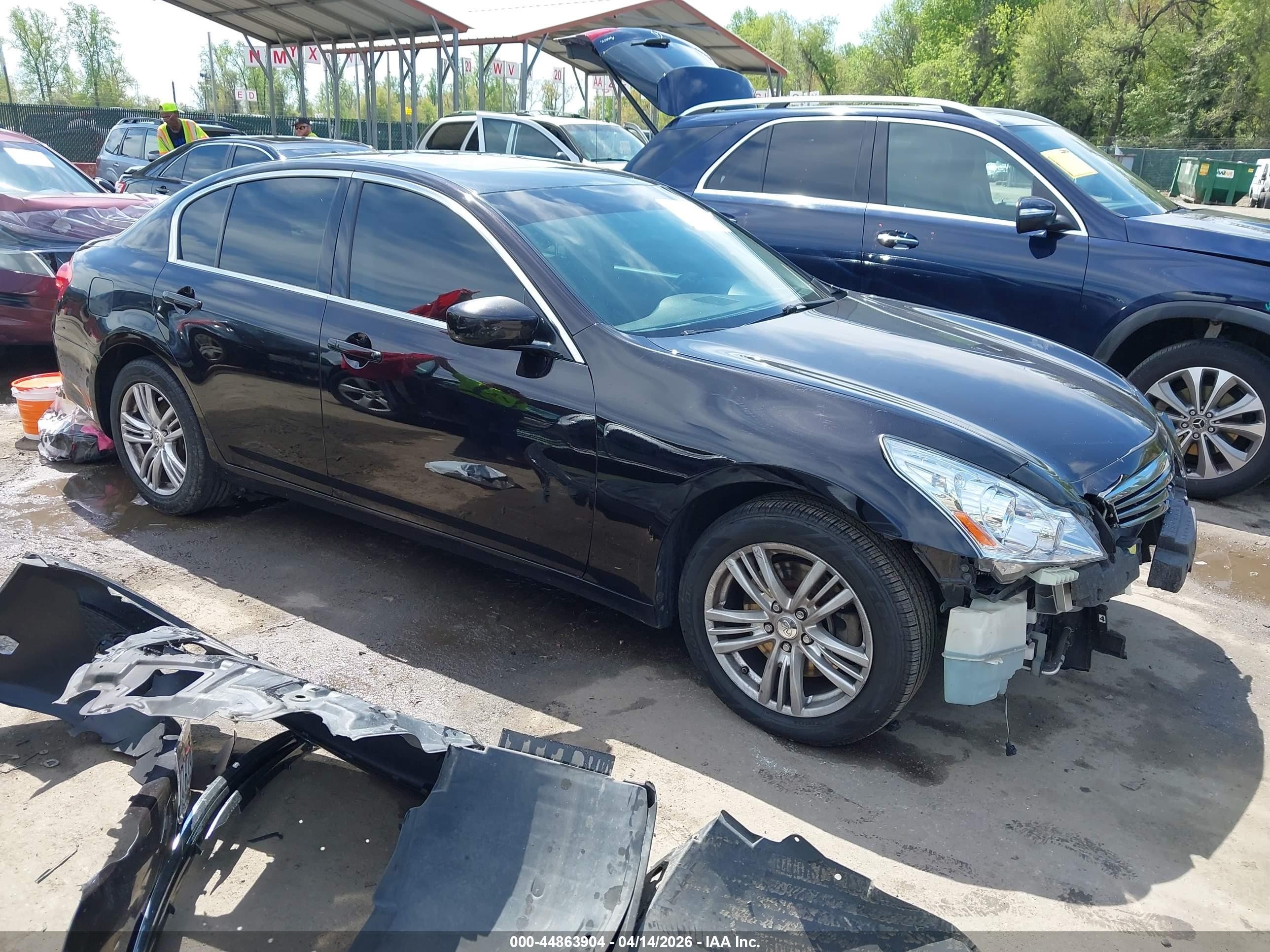 2012 Infiniti G37x Черный vin: JN1CV6AR7CM682194