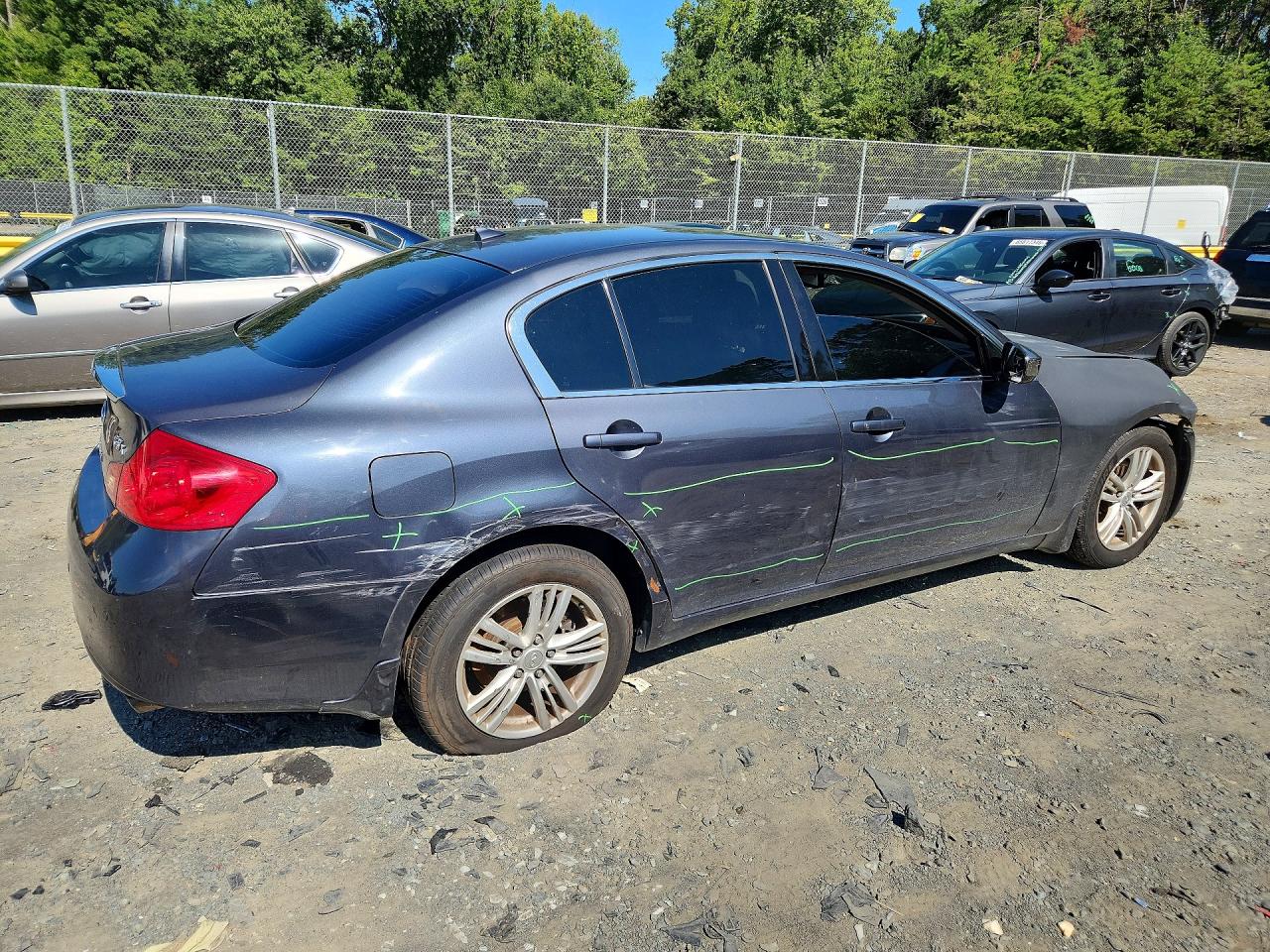 2012 Infiniti G37 Sedan X Blue vin: JN1CV6AR7CM972497