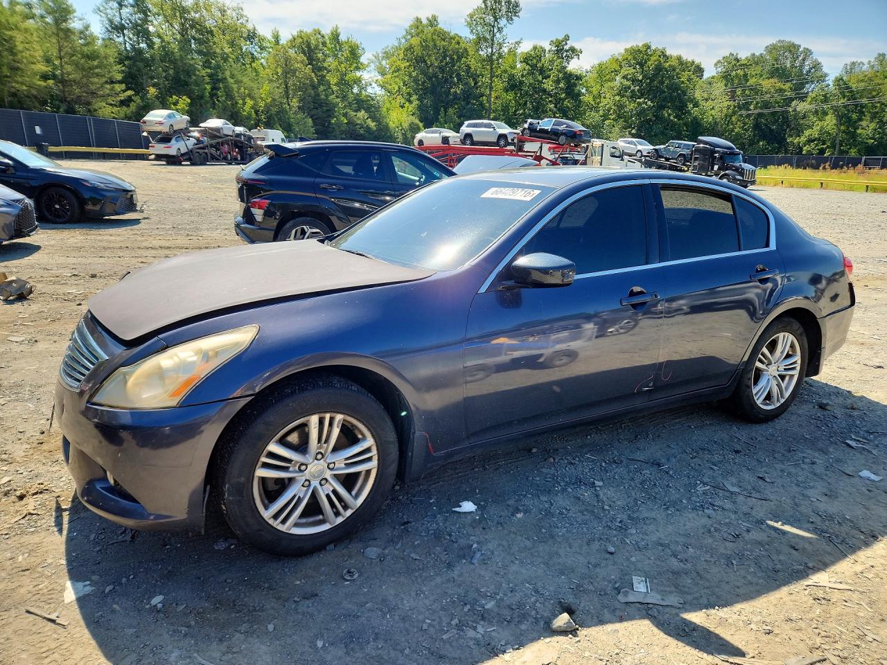 2012 Infiniti G37 Sedan X Blue vin: JN1CV6AR7CM972497