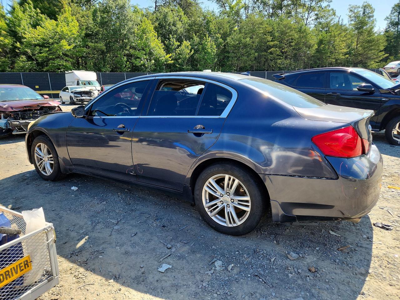 2012 Infiniti G37 Sedan X Blue vin: JN1CV6AR7CM972497