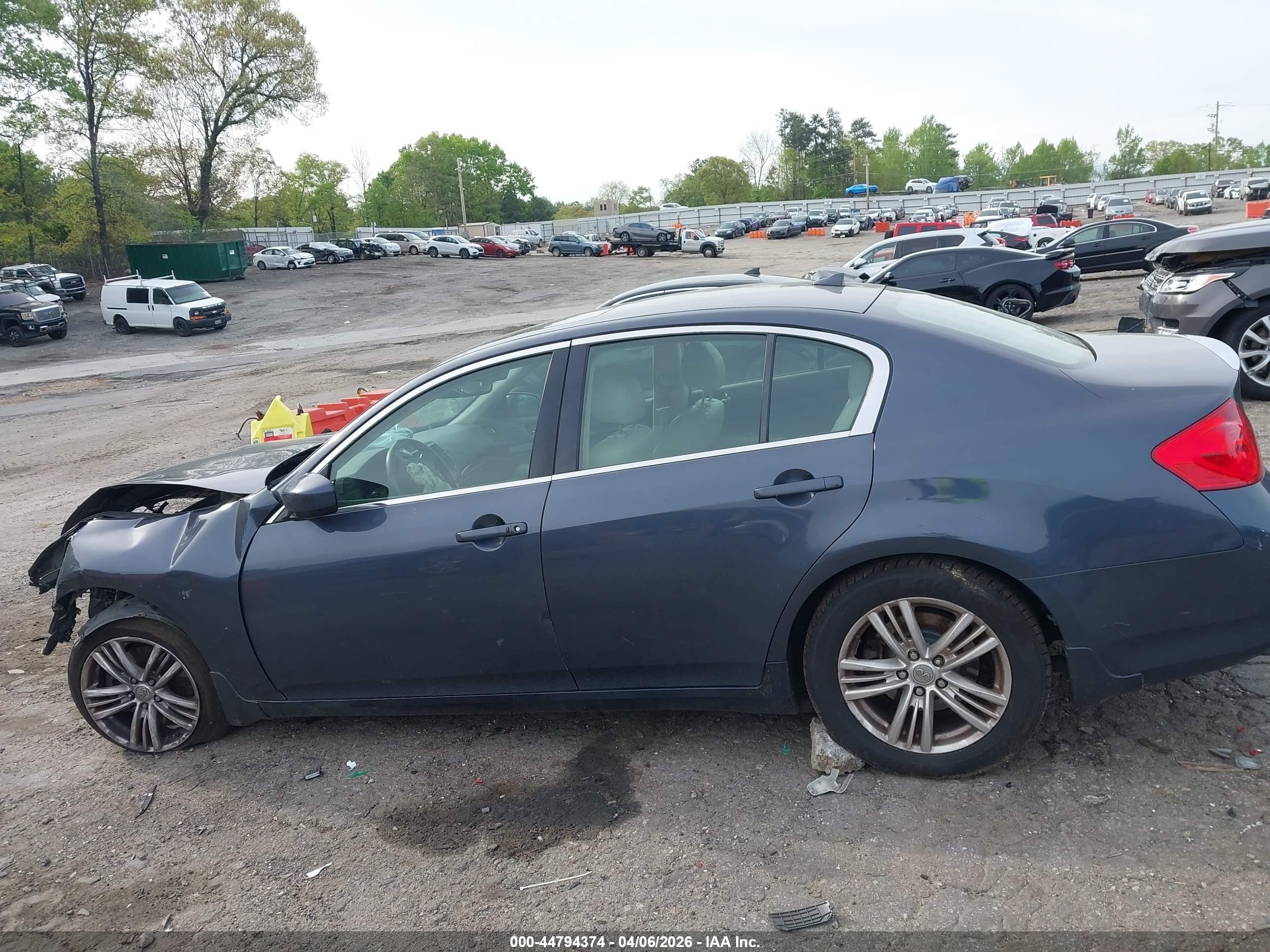 2012 Infiniti G37x   Dark Blue vin: JN1CV6AR7CM972824