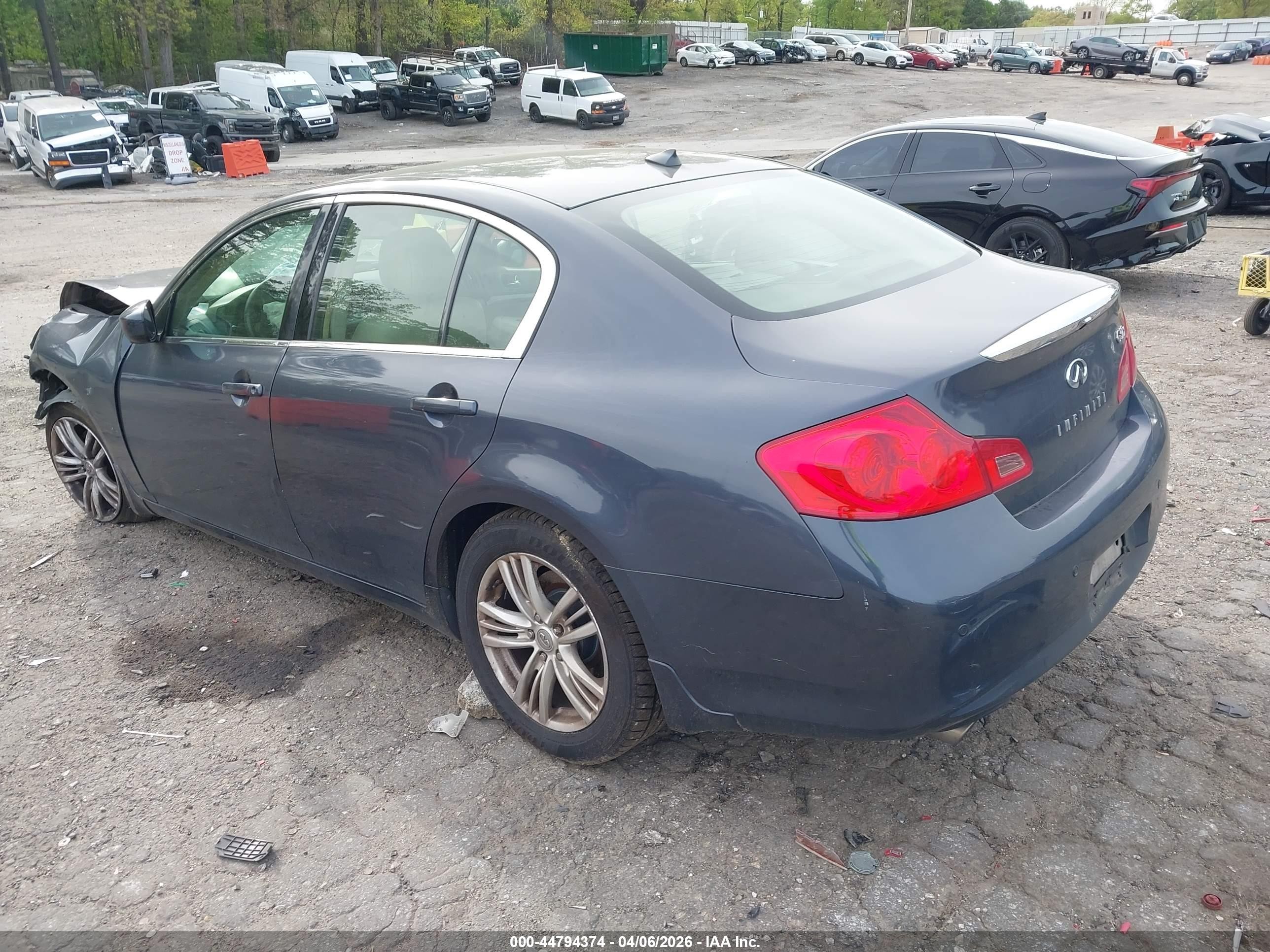2012 Infiniti G37x   Dark Blue vin: JN1CV6AR7CM972824