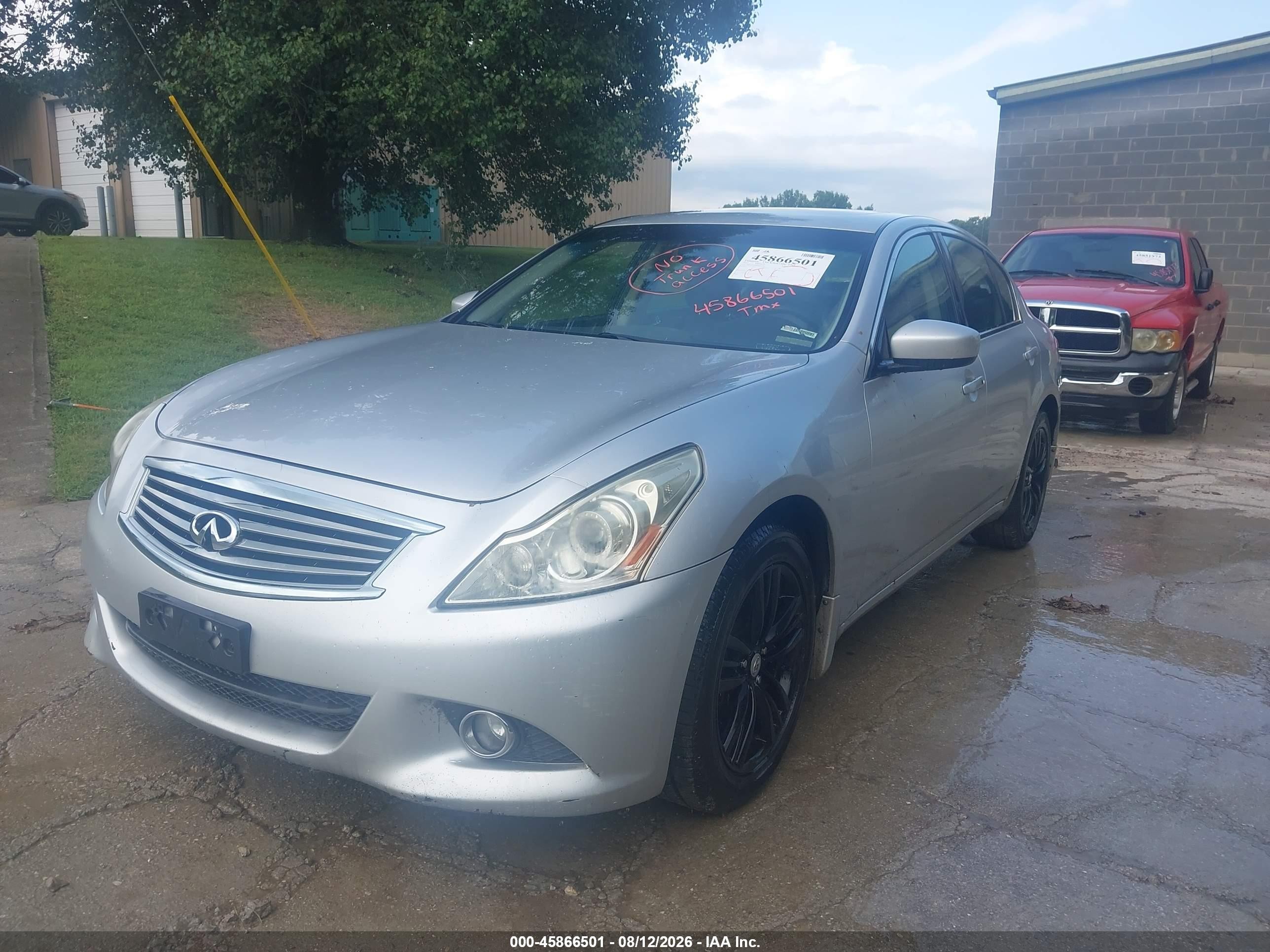 2012 Infiniti G37x   Silver vin: JN1CV6AR7CM973696