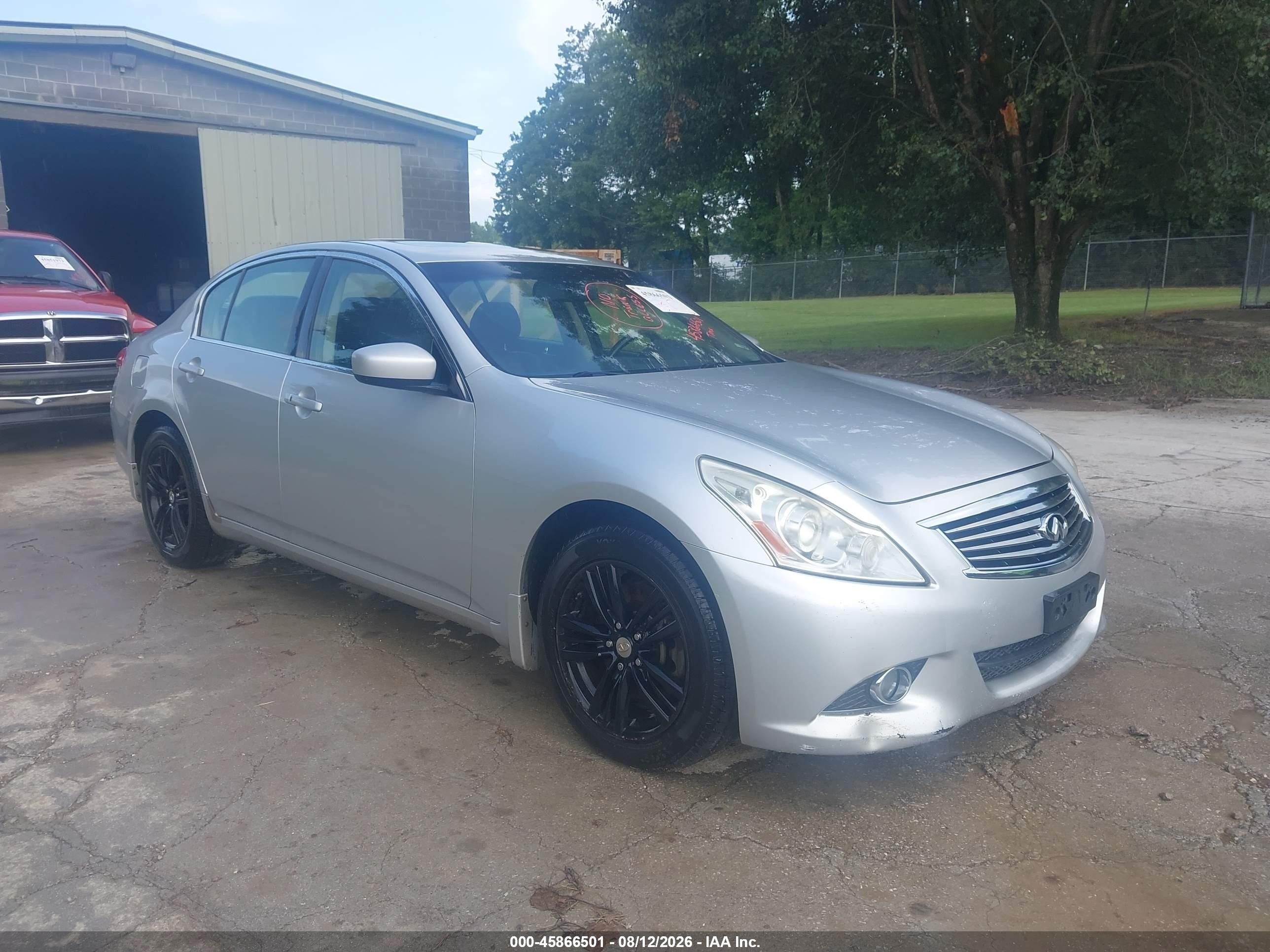2012 Infiniti G37x   Silver vin: JN1CV6AR7CM973696