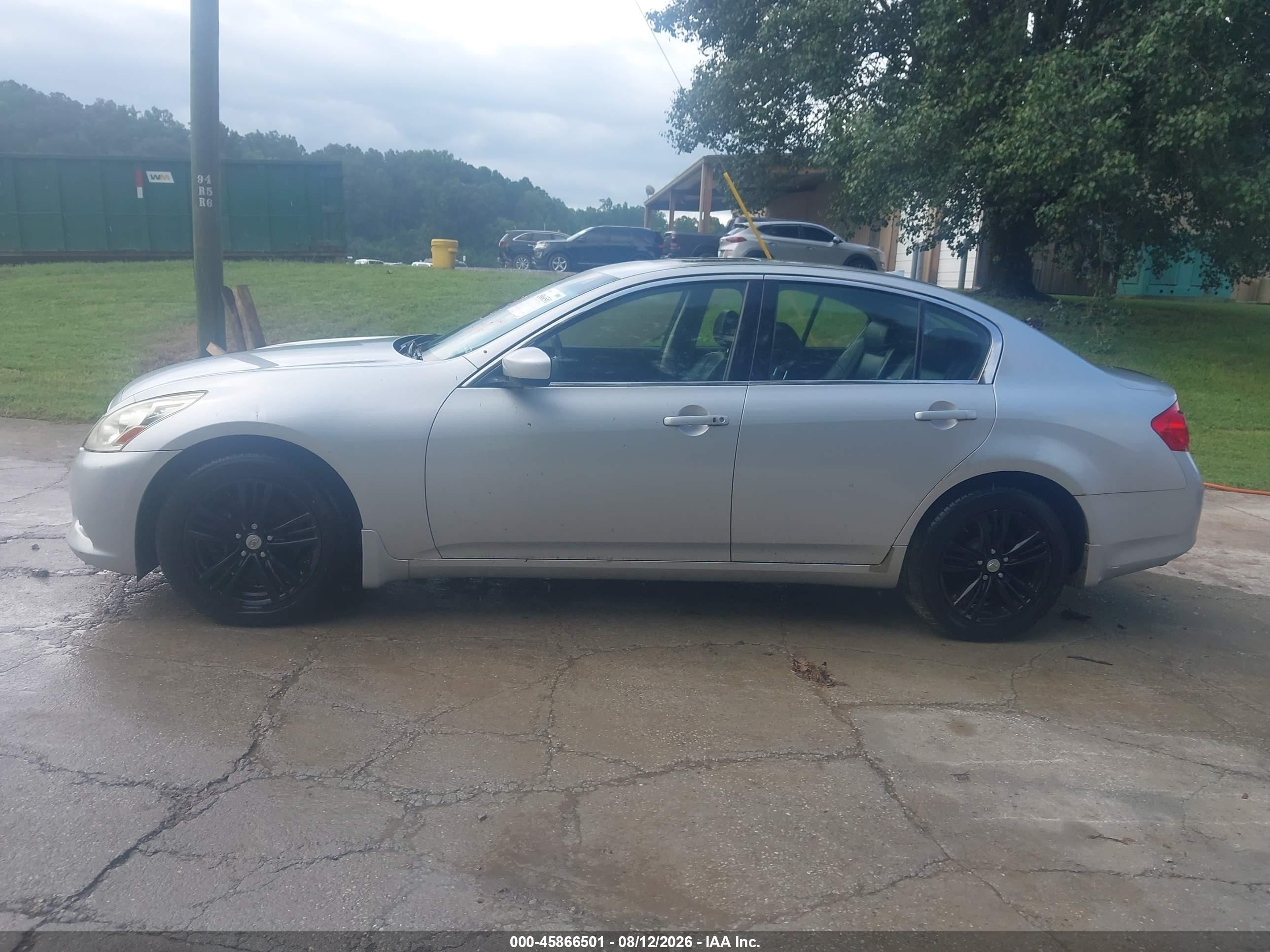 2012 Infiniti G37x   Silver vin: JN1CV6AR7CM973696