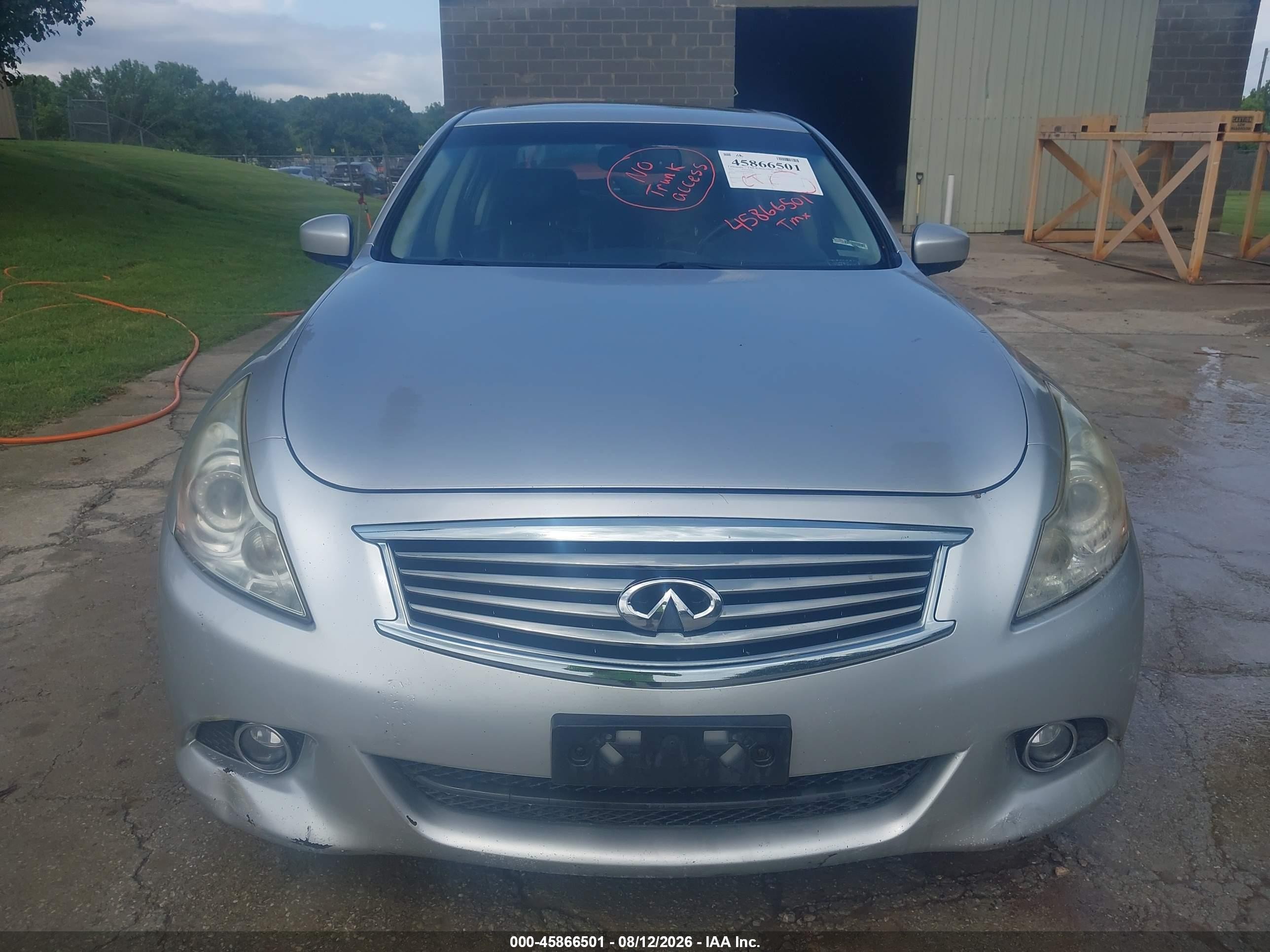 2012 Infiniti G37x   Silver vin: JN1CV6AR7CM973696
