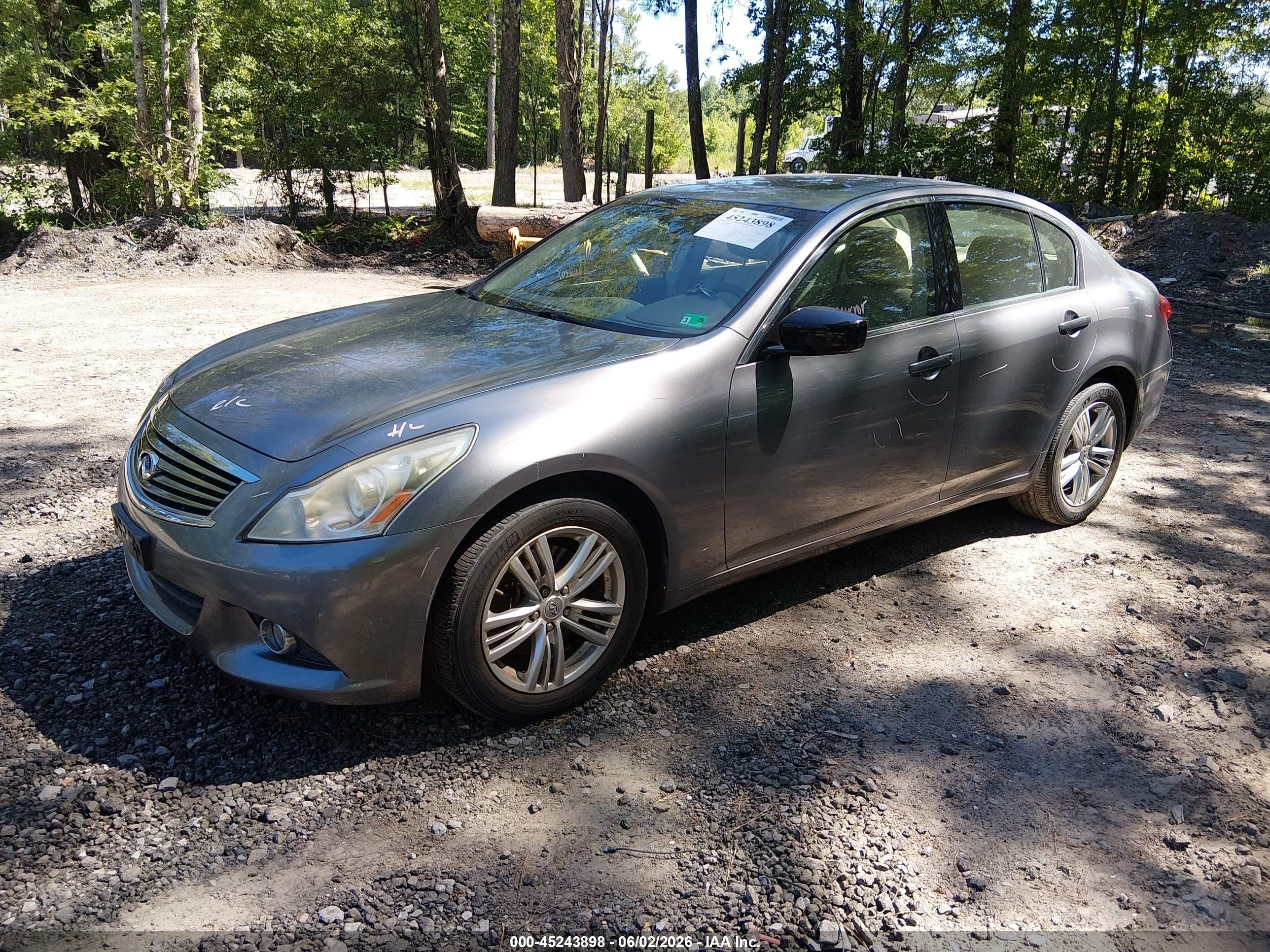 2012 Infiniti G37x   Серый vin: JN1CV6AR7CM978087