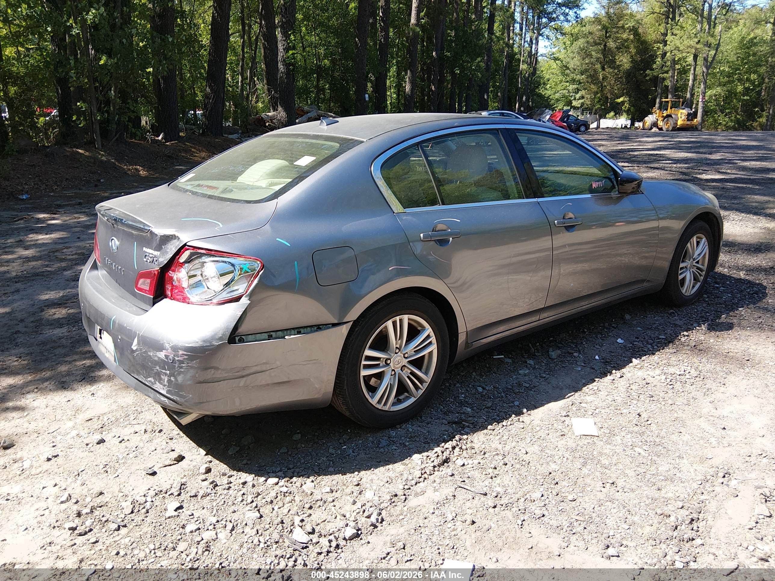 2012 Infiniti G37x   Серый vin: JN1CV6AR7CM978087