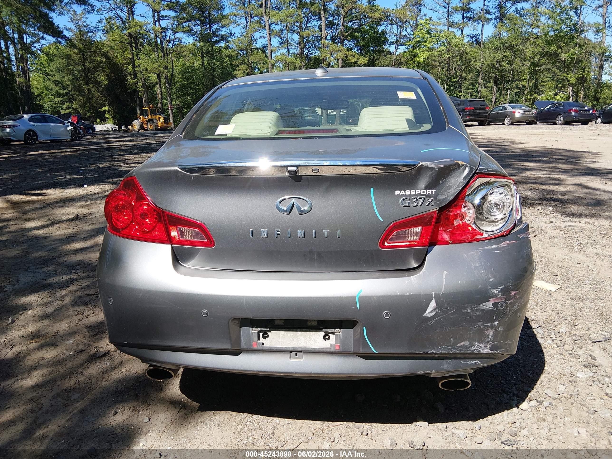 2012 Infiniti G37x   Серый vin: JN1CV6AR7CM978087