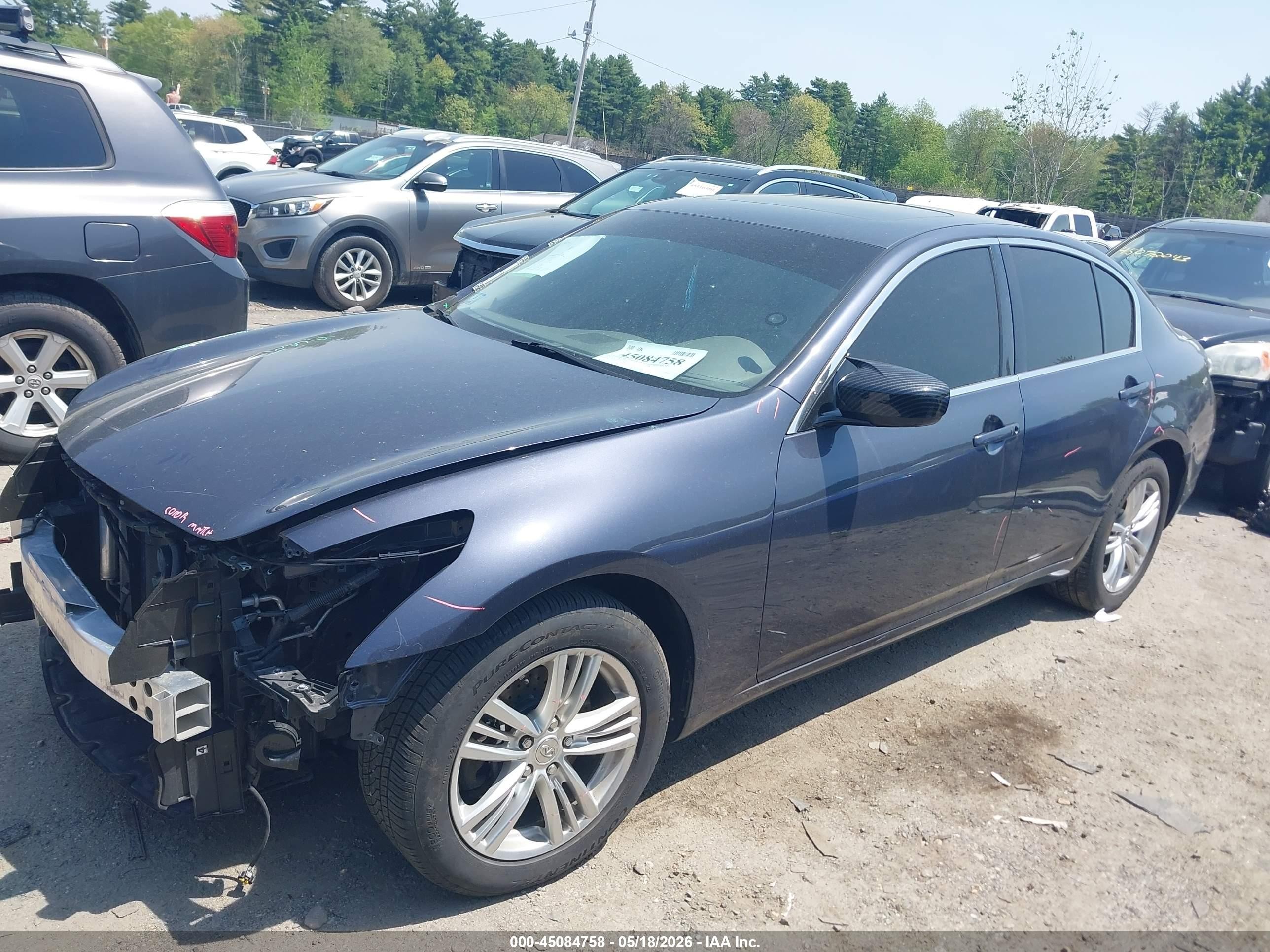 2013 Infiniti G37x   Gray vin: JN1CV6AR7DM350404