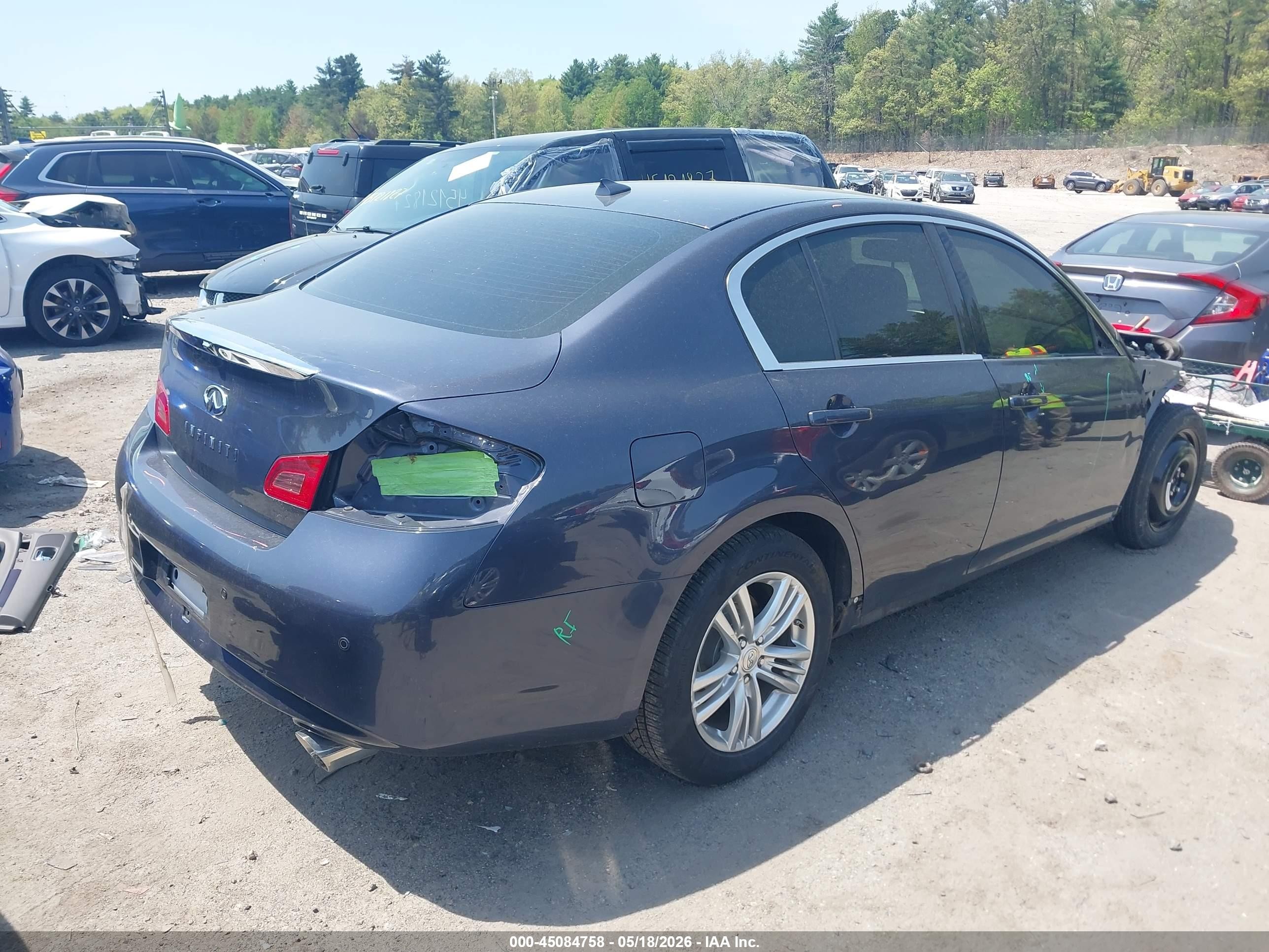 2013 Infiniti G37x   Gray vin: JN1CV6AR7DM350404