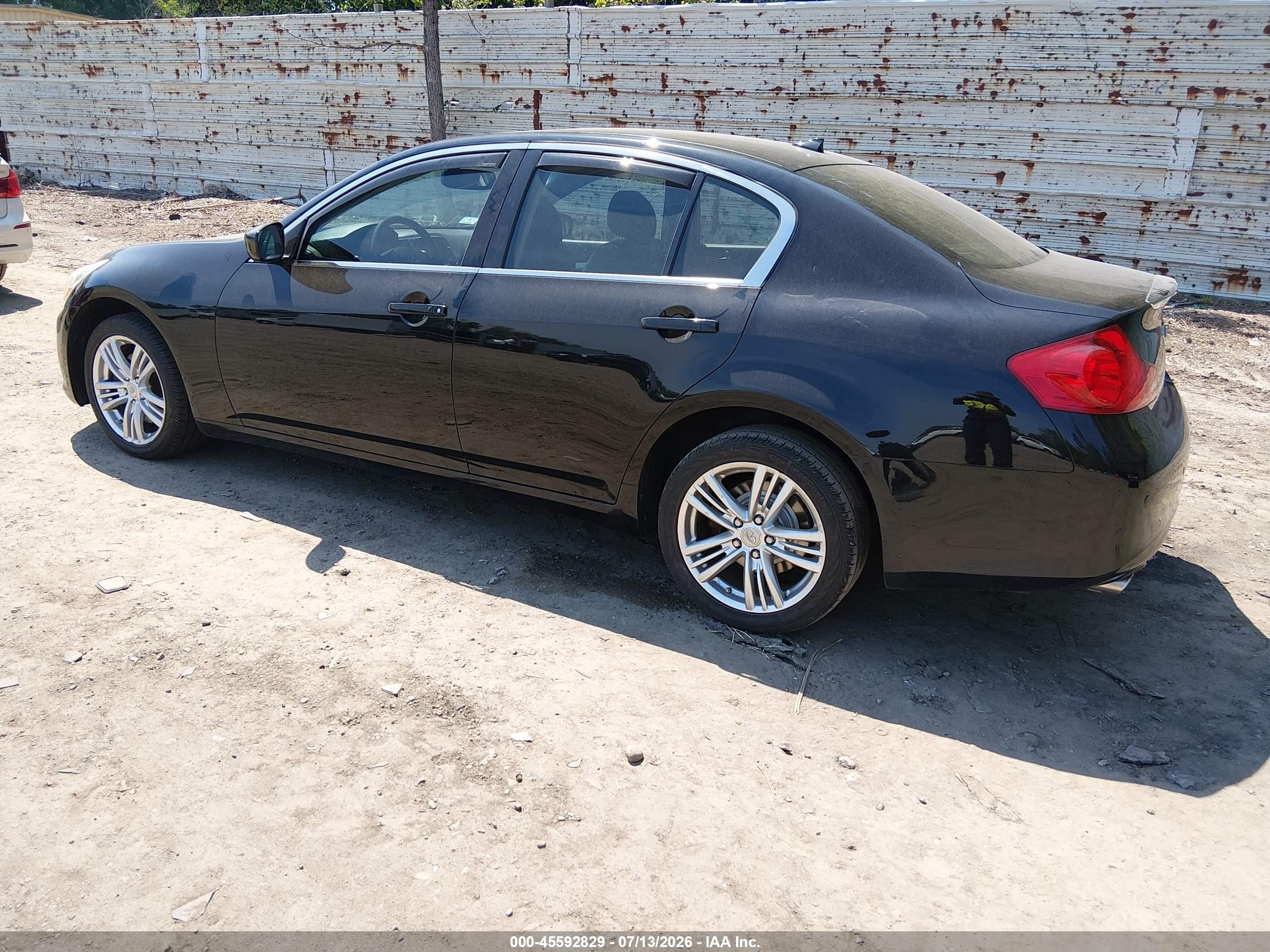 2013 Infiniti G37x   Black vin: JN1CV6AR7DM357322