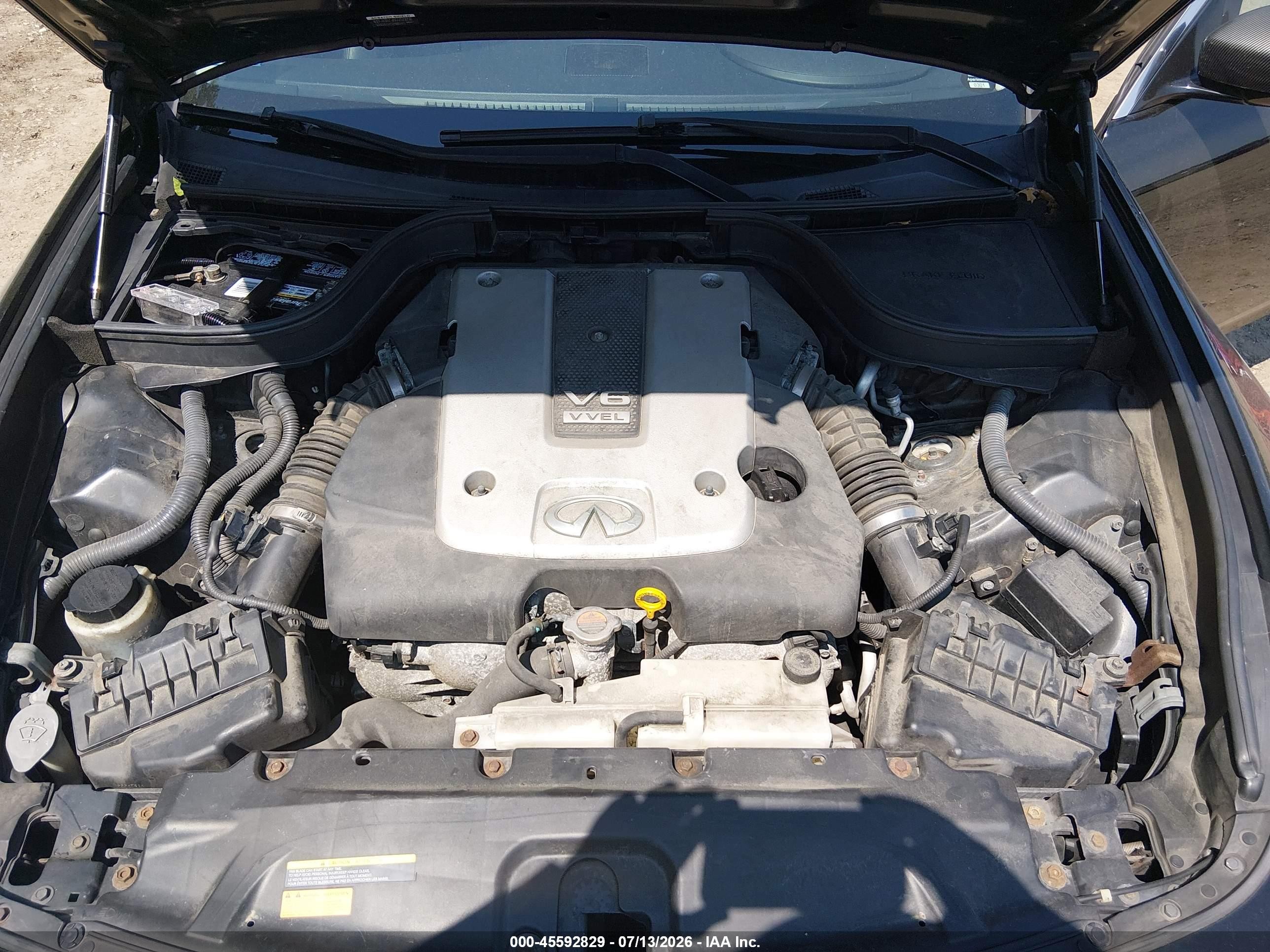 2013 Infiniti G37x   Black vin: JN1CV6AR7DM357322