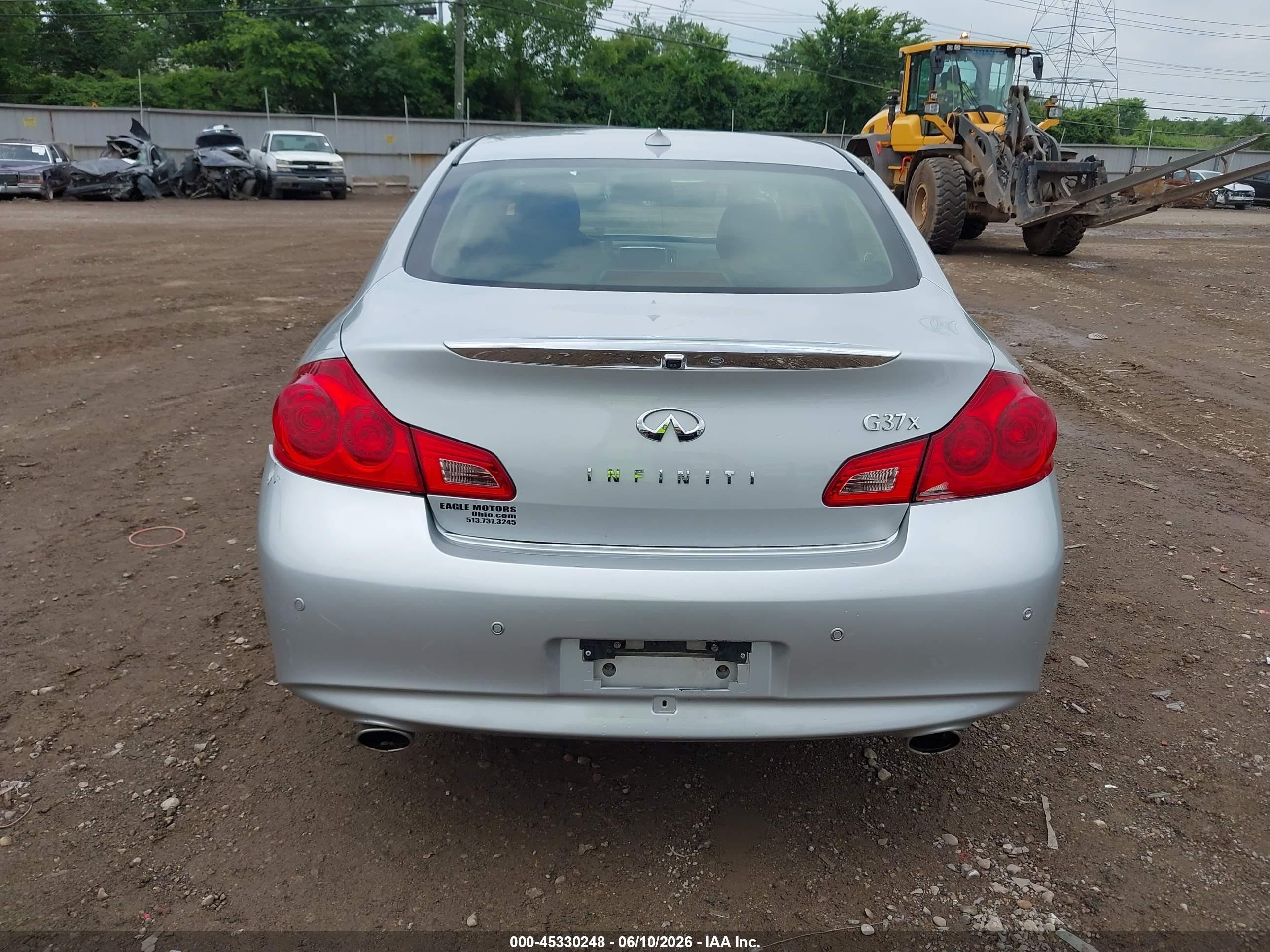 2013 Infiniti G37x   Серебряный vin: JN1CV6AR7DM358812