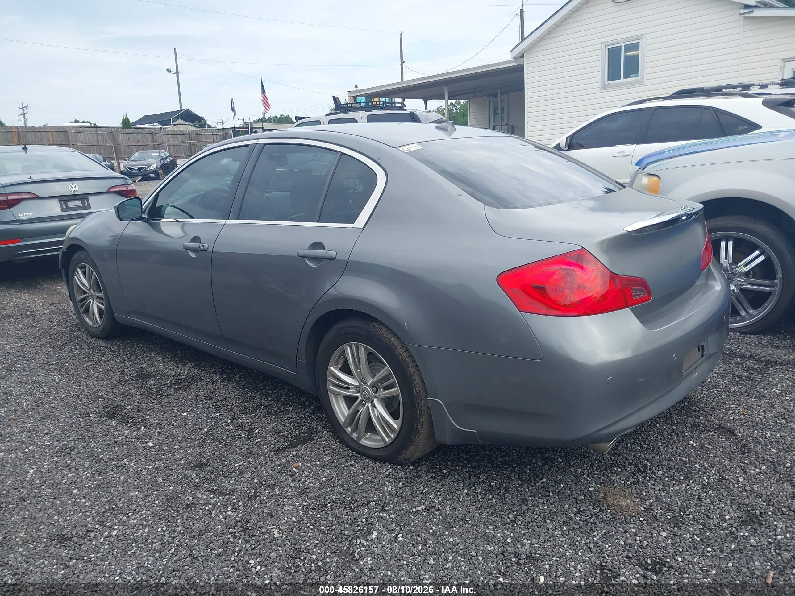 2013 Infiniti G37x   Gray vin: JN1CV6AR7DM750740