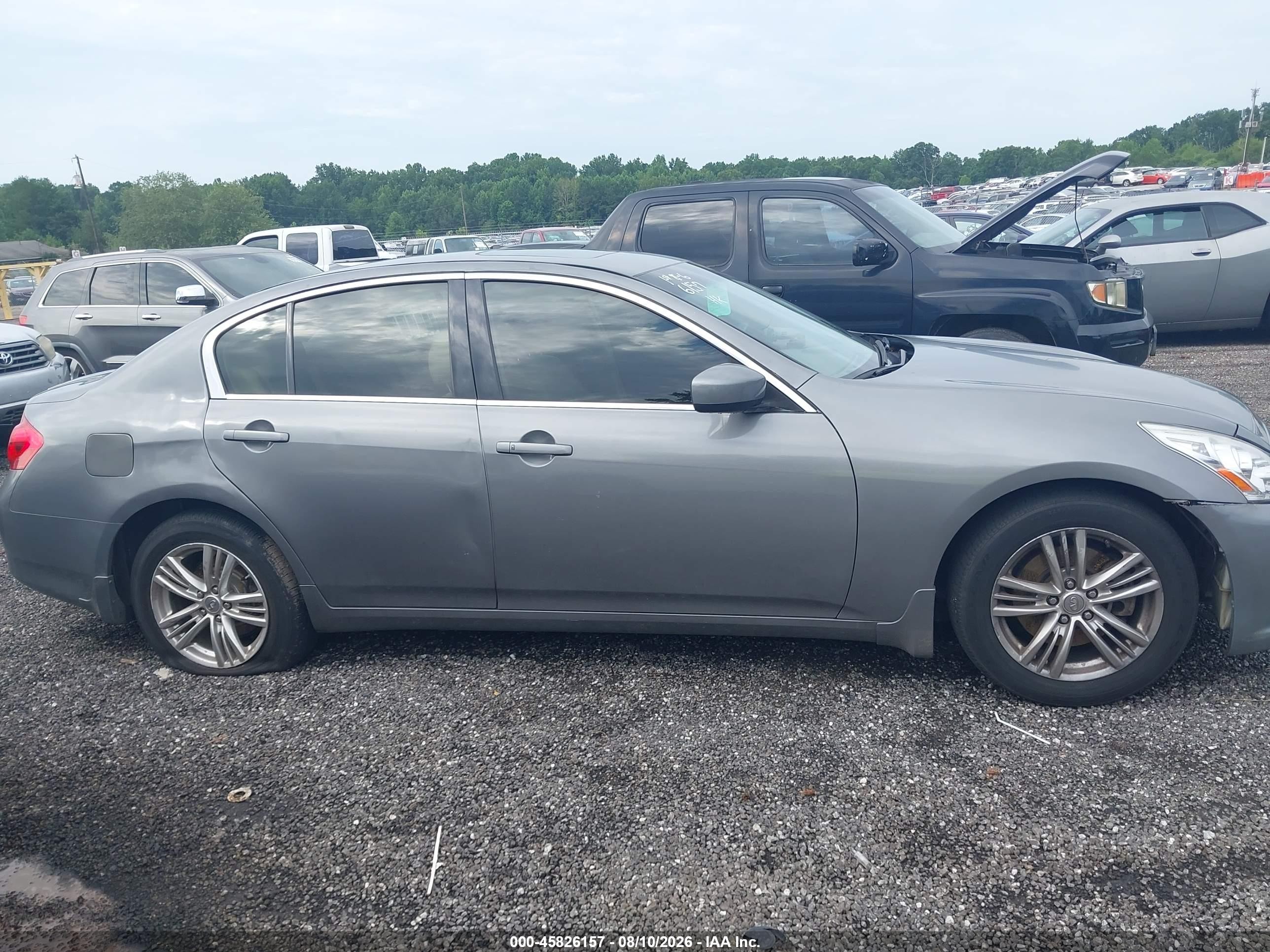 2013 Infiniti G37x   Gray vin: JN1CV6AR7DM750740