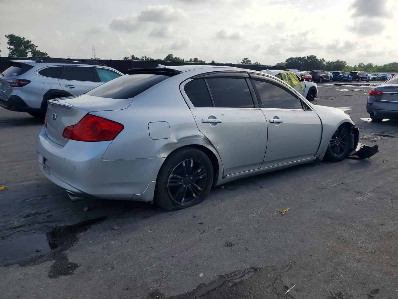 2013 Infiniti G37 Sedan X Silver vin: JN1CV6AR7DM753797