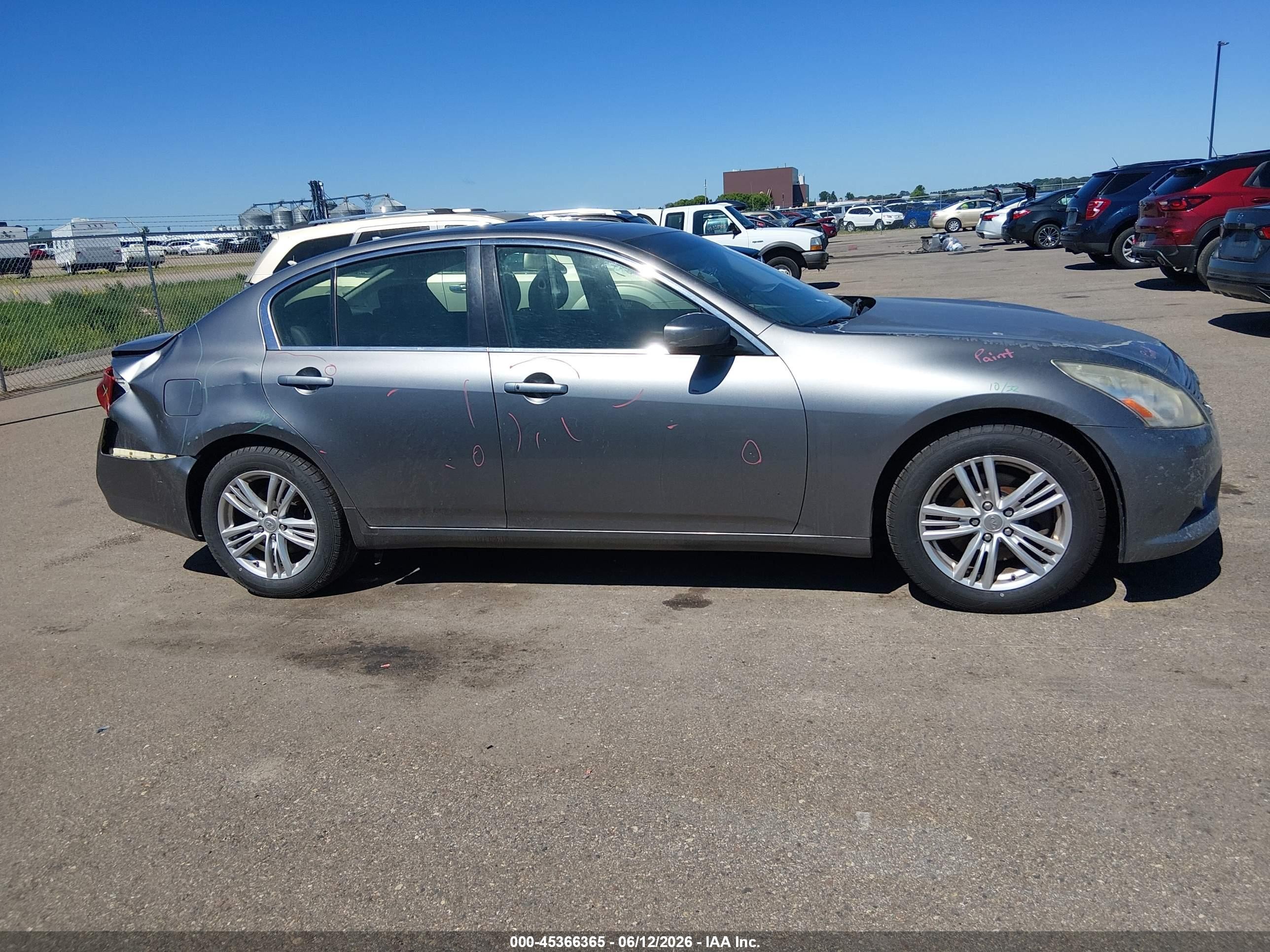 2013 Infiniti G37x   Gray vin: JN1CV6AR7DM757316