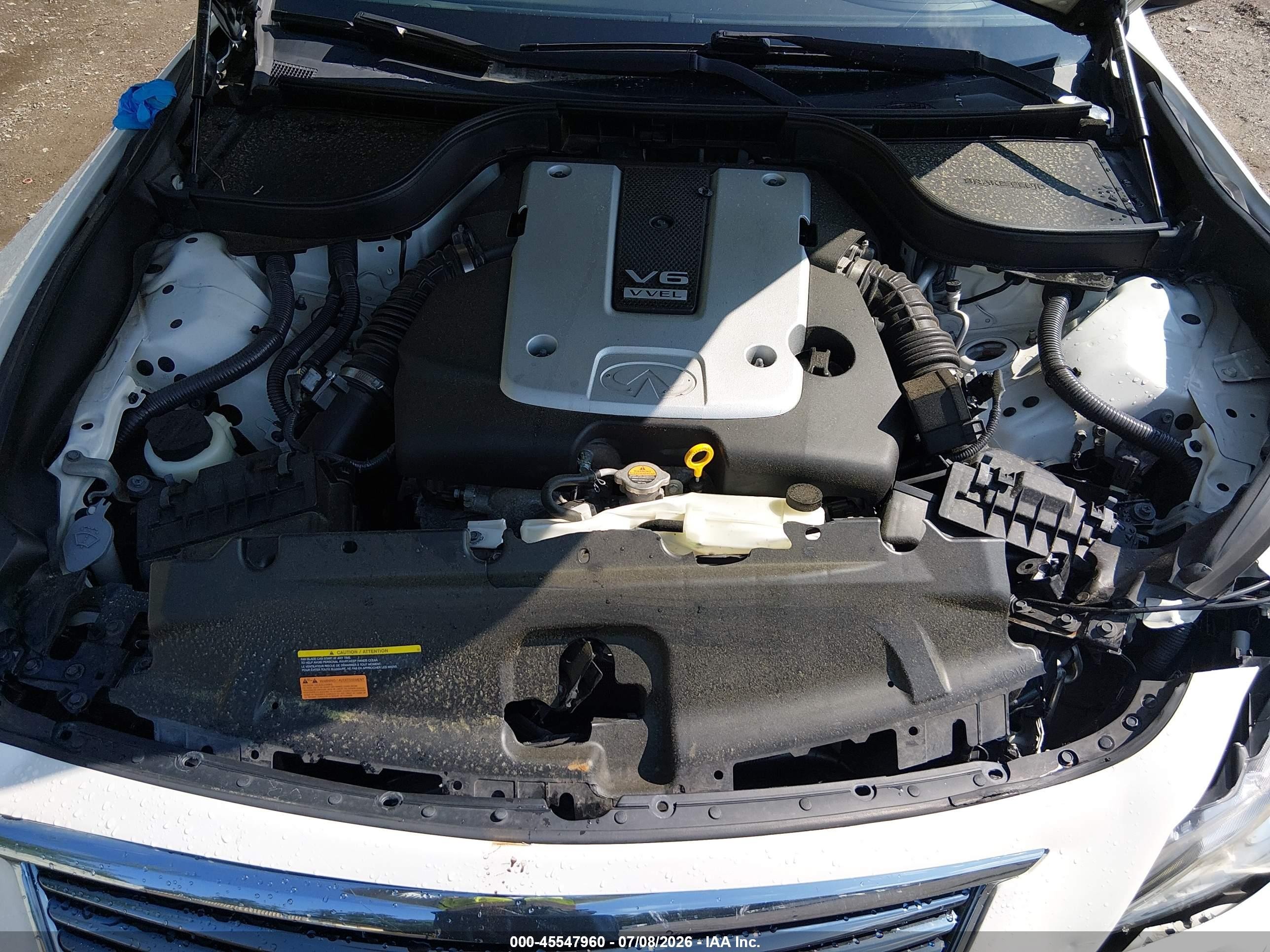 2013 Infiniti G37x   White vin: JN1CV6AR7DM758336