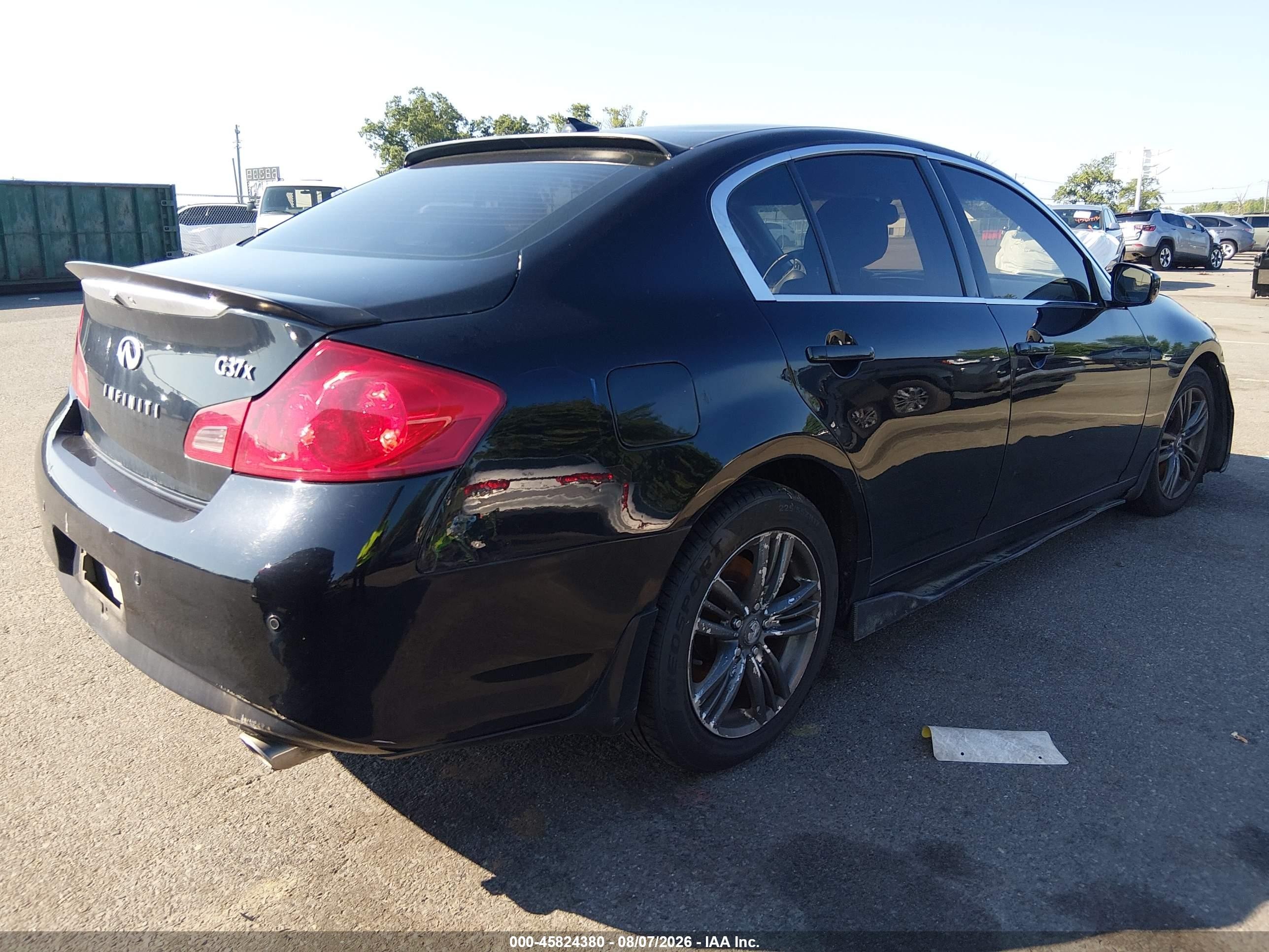 2013 Infiniti G37x   Black vin: JN1CV6AR7DM758692