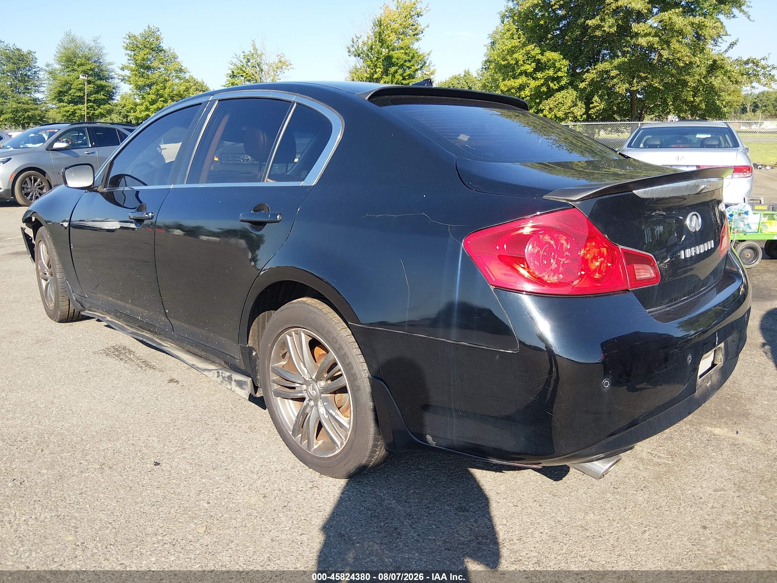 2013 Infiniti G37x   Black vin: JN1CV6AR7DM758692