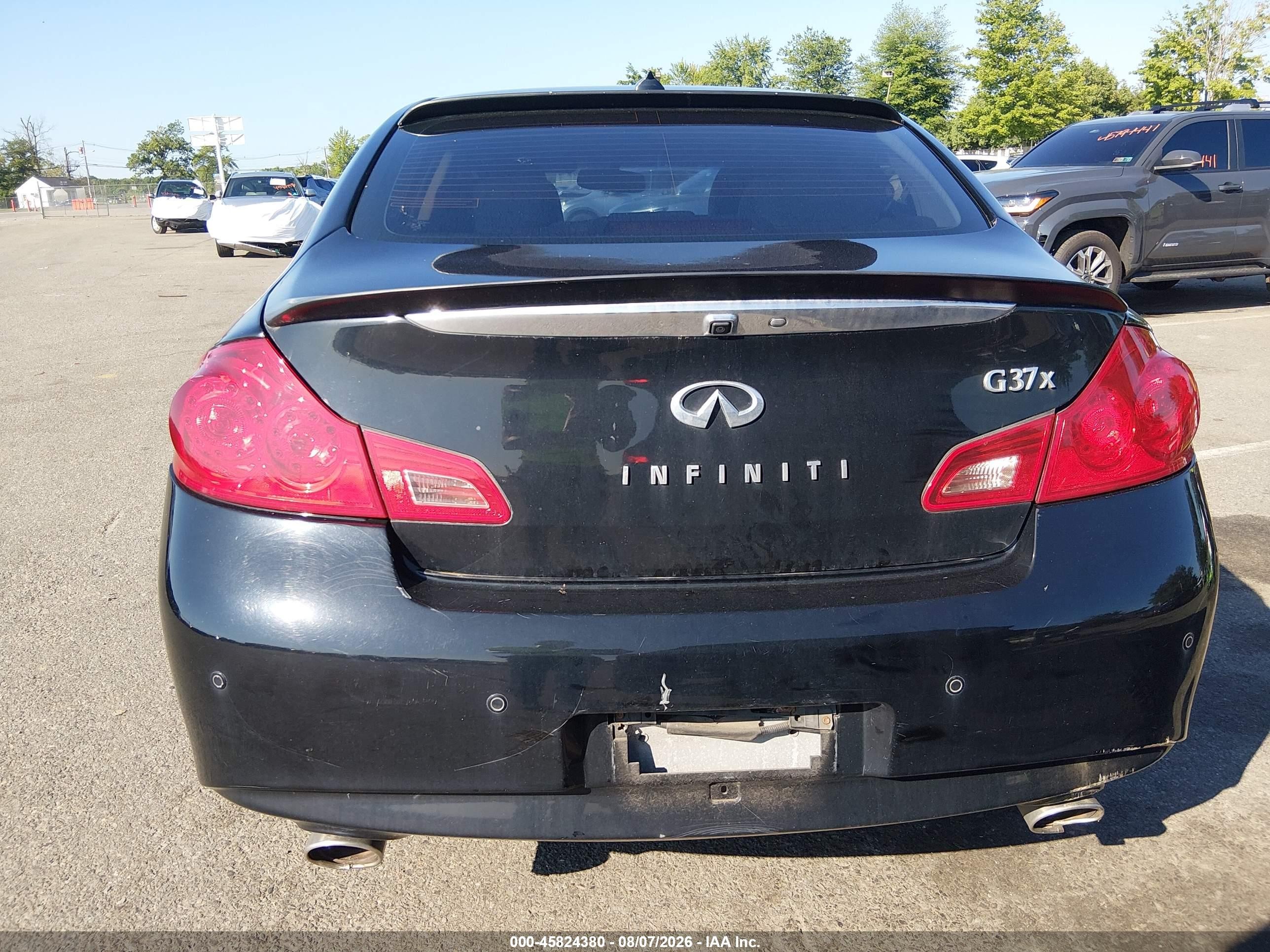 2013 Infiniti G37x   Black vin: JN1CV6AR7DM758692