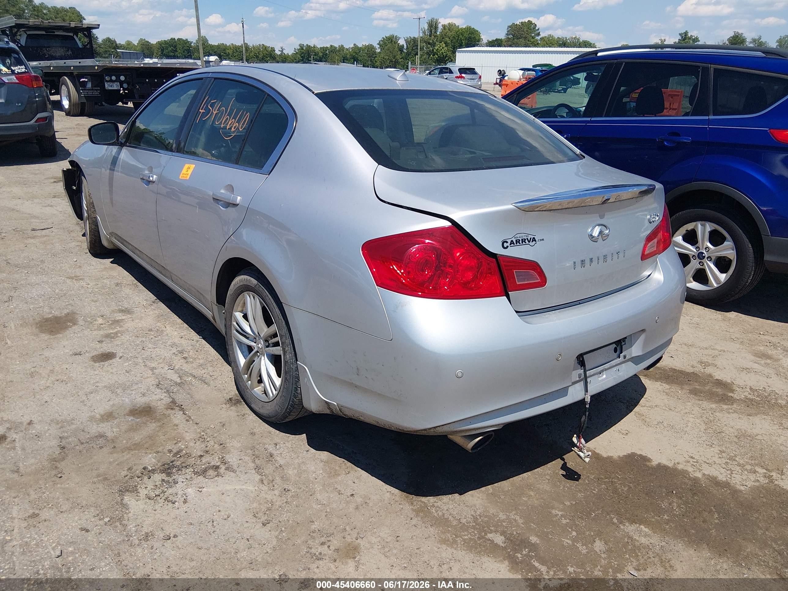 2013 Infiniti G37x   Silver vin: JN1CV6AR7DM758997